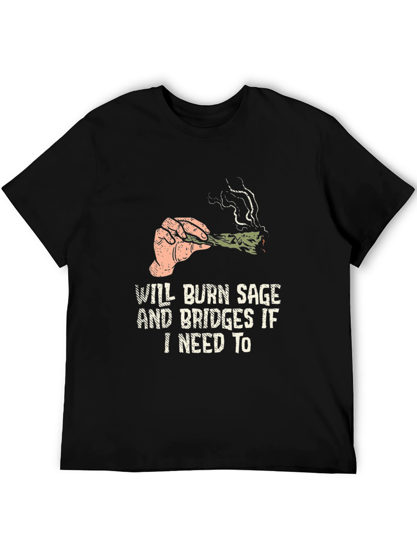 Black Will Burn Sage and Bridges T-Shirt view 5