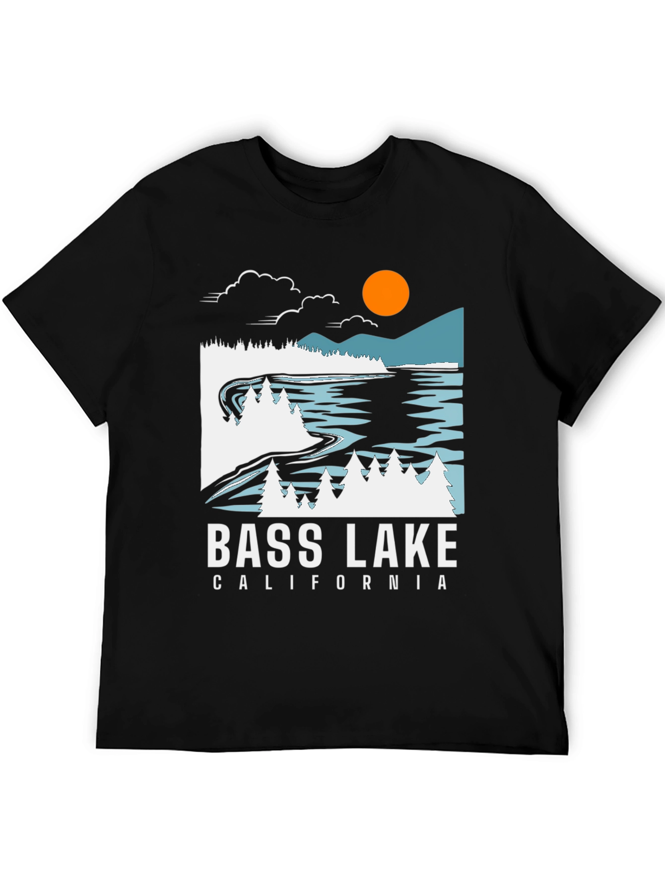 Black Bass Lake California Graphic Tee view 5
