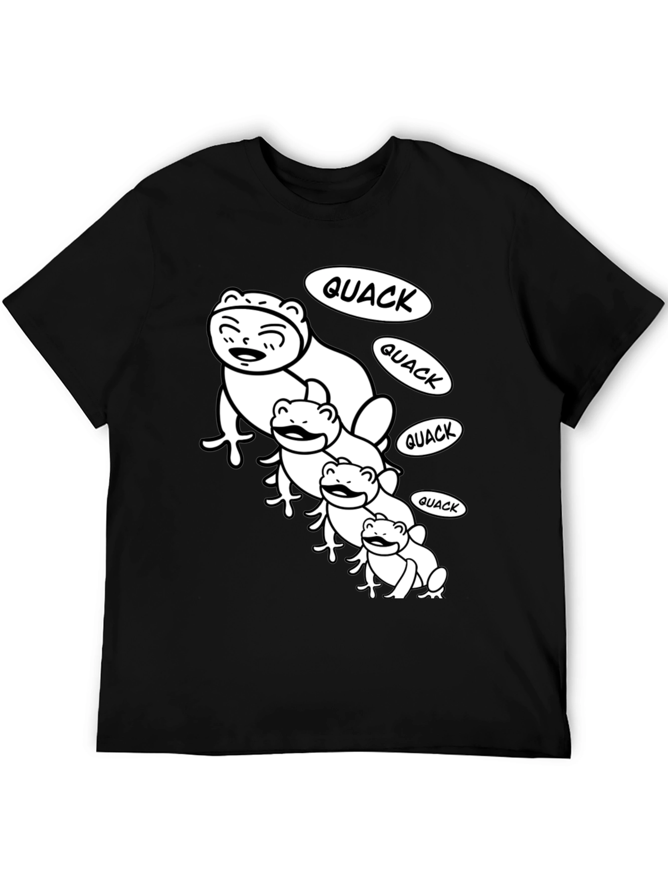 Black Quack Family Black T-Shirt view 5