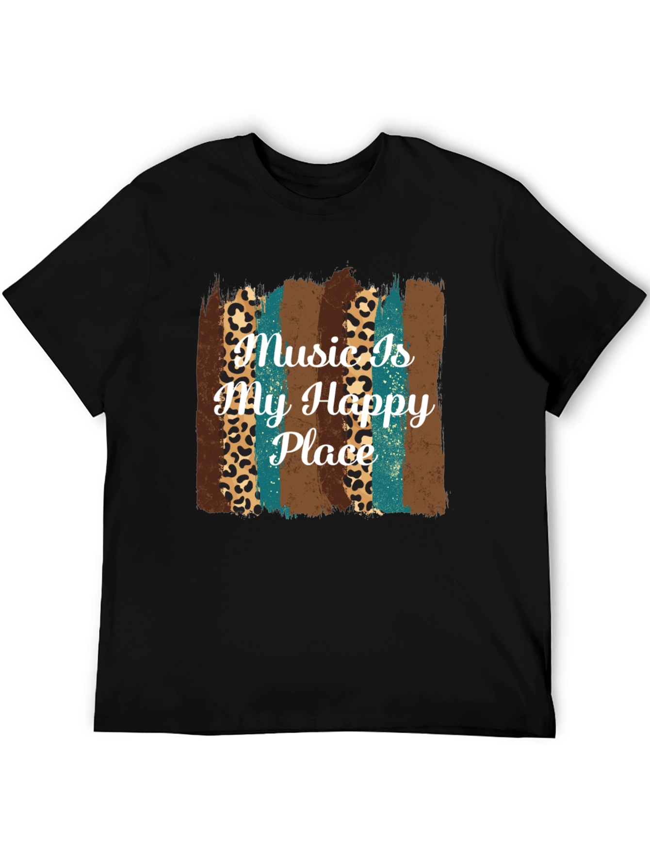 Black Music Is My Happy Place T-Shirt view 5