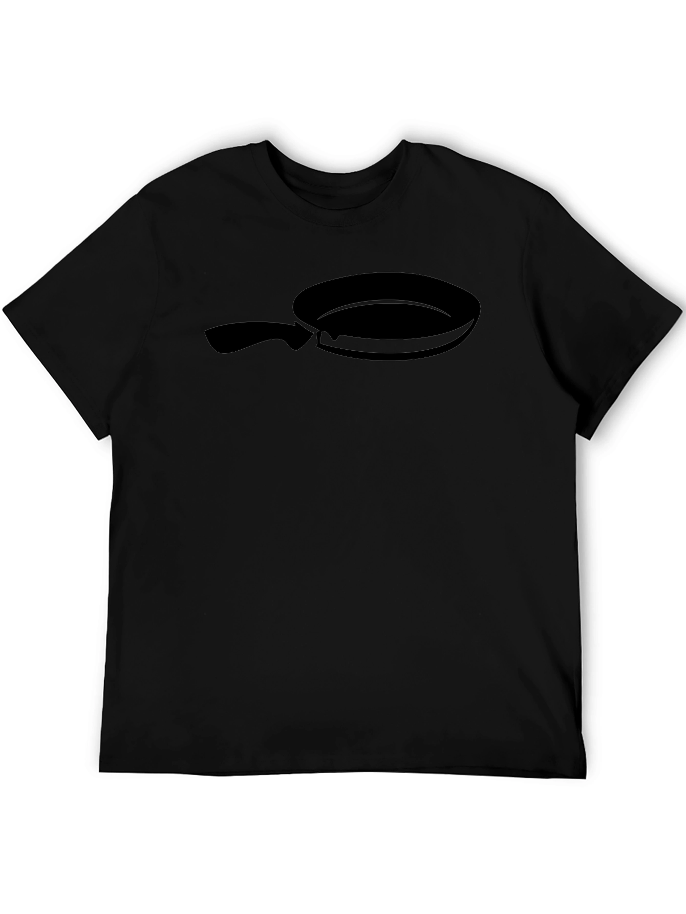 Black Black Frying Pan Graphic Tee - Culinary Fun! view 5