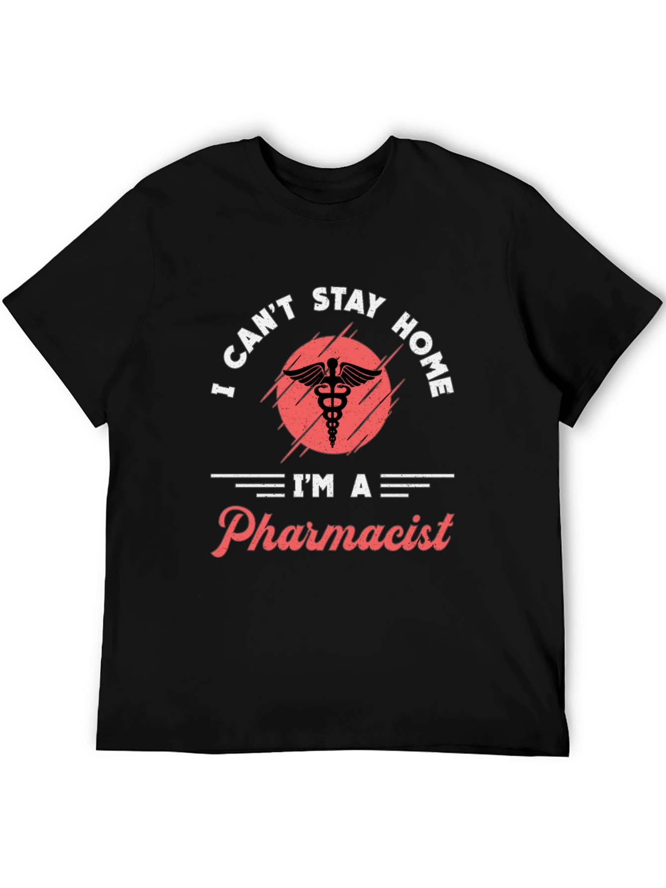 Black Pharmacist T-Shirt - I Can't Stay Home view 5