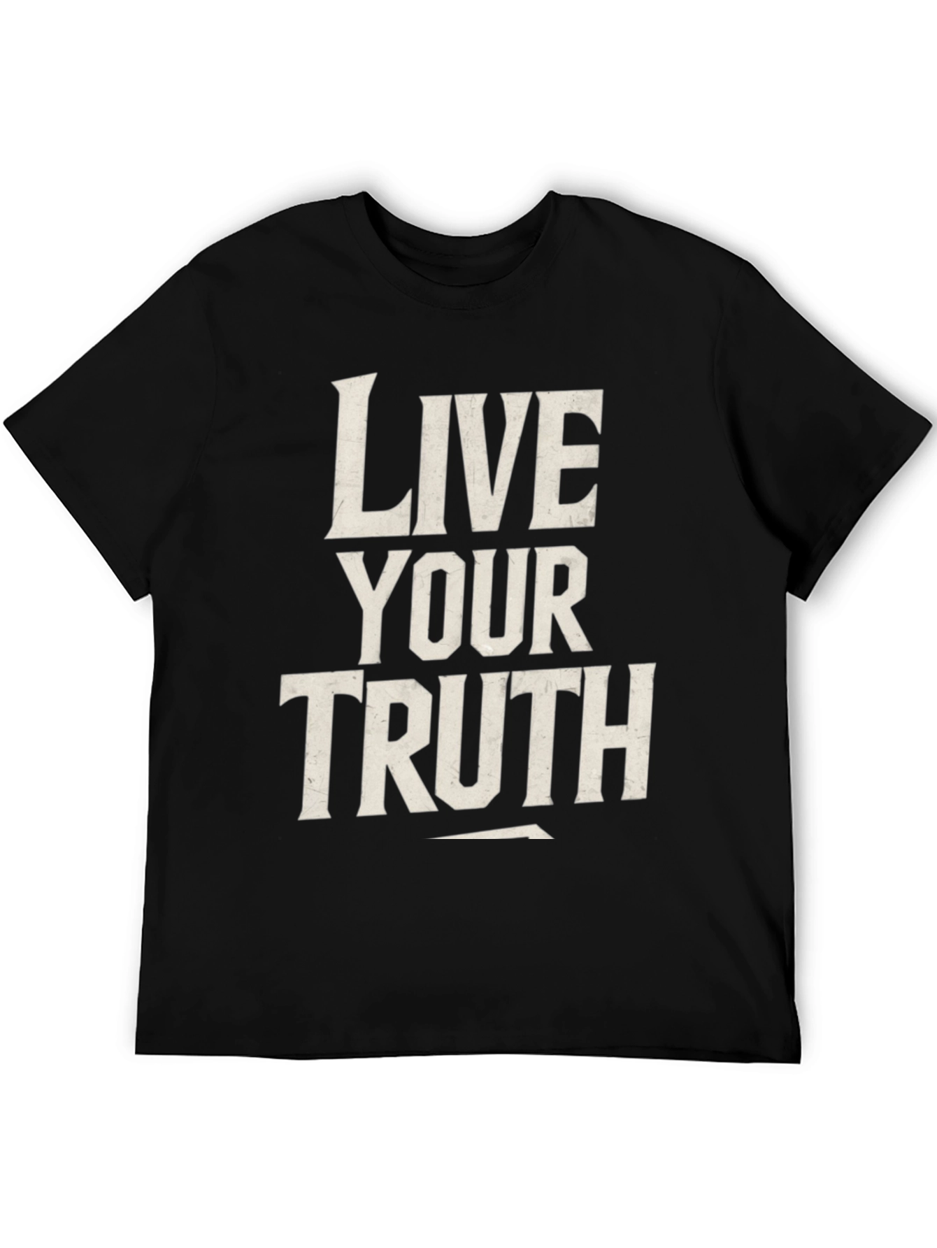 Black Live Your Truth Graphic Tee - Black Unisex T-Shirt view 5