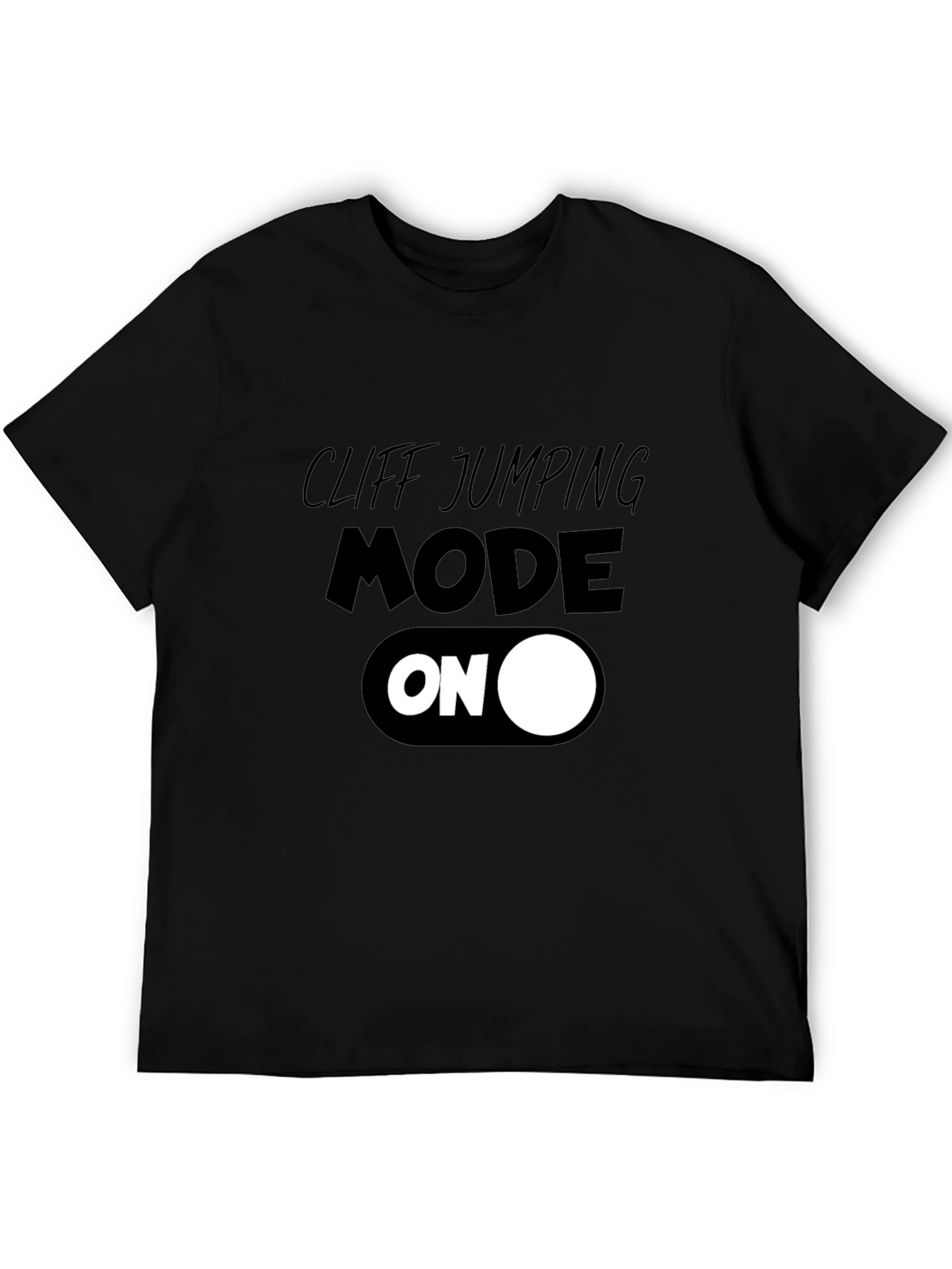 Black Cliff Jumping Mode ON T-Shirt view 5