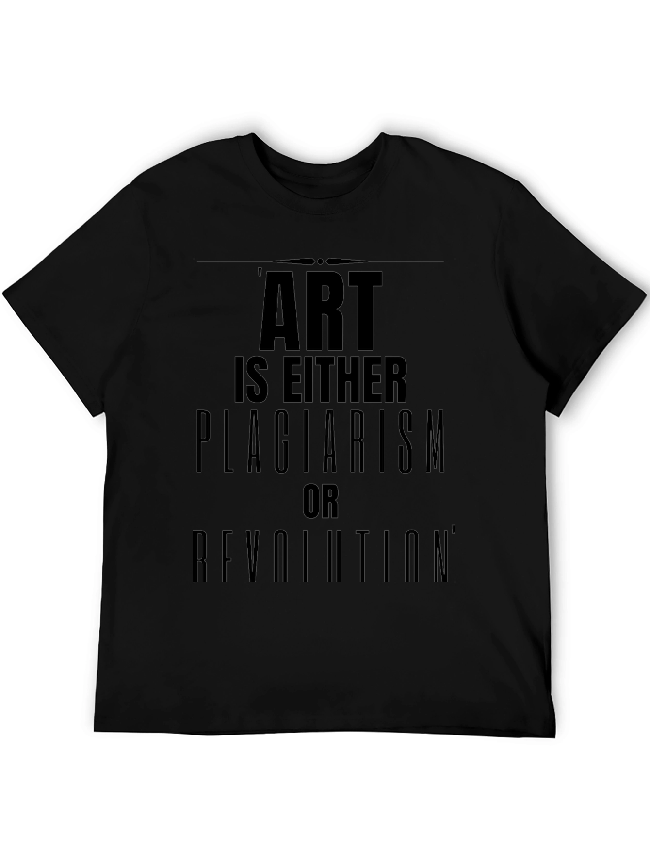 Black Art is Either Plagiarism or Revolution T-Shirt view 5