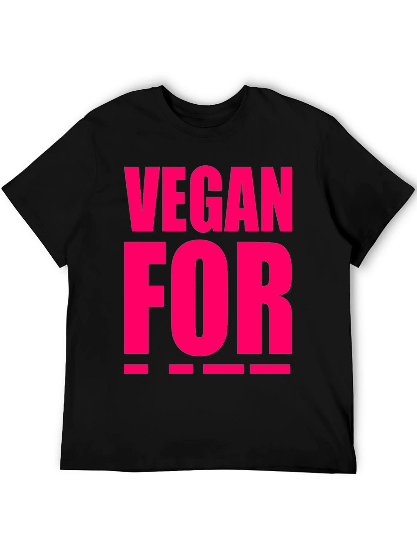 Black Vegan For ___ T-Shirt view 5
