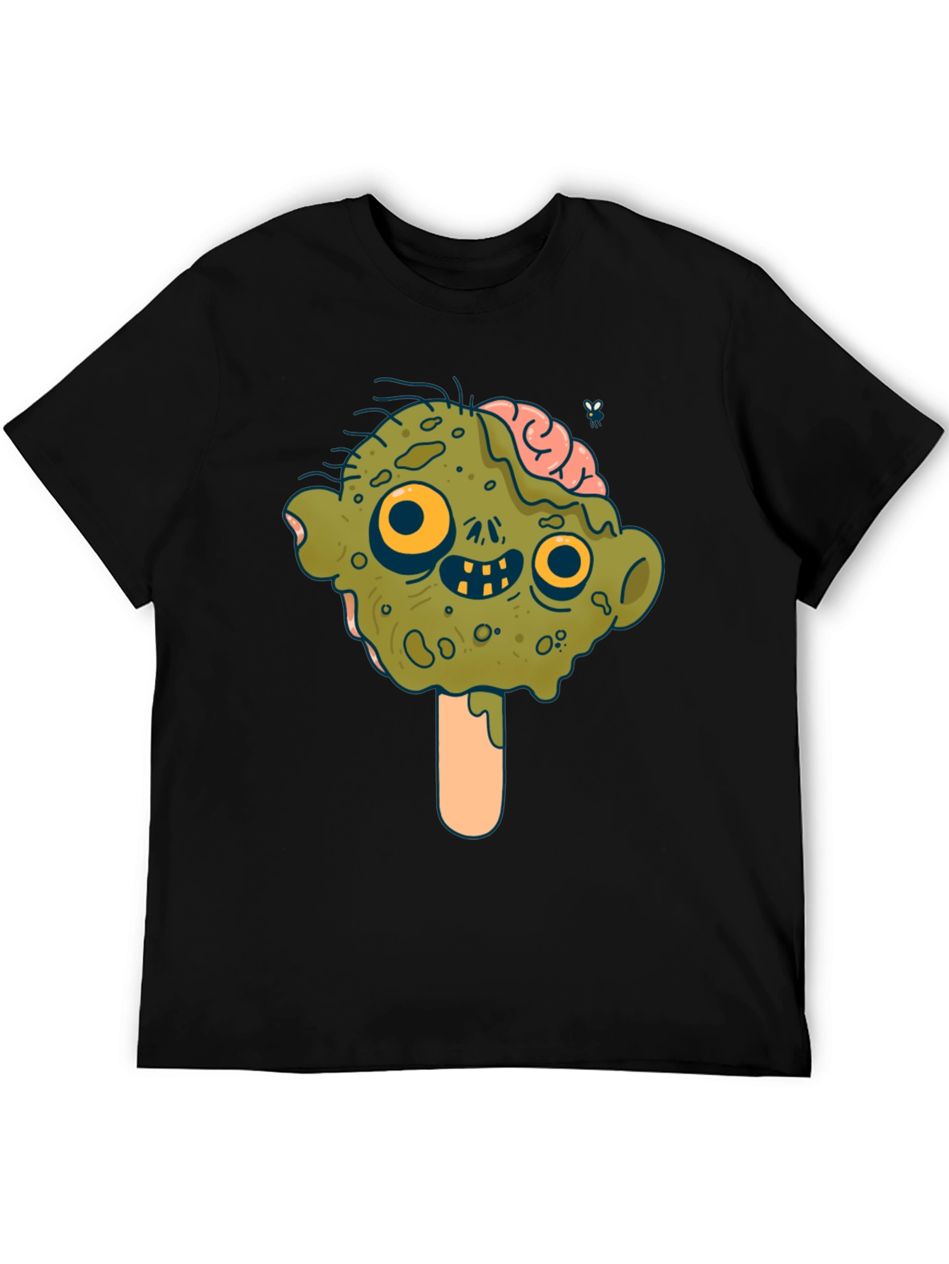 Black Zombie Ice Cream T-Shirt - Brain Freeze! view 5