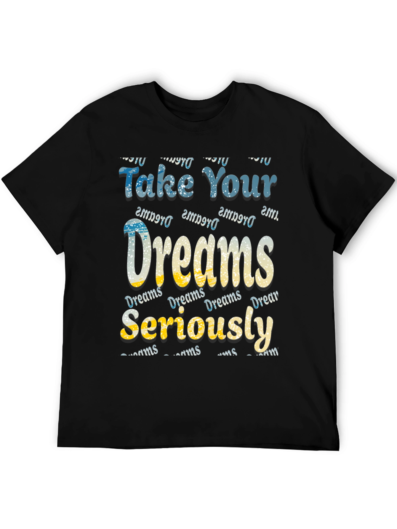 Black Dreams Motivational Graphic Tee view 5