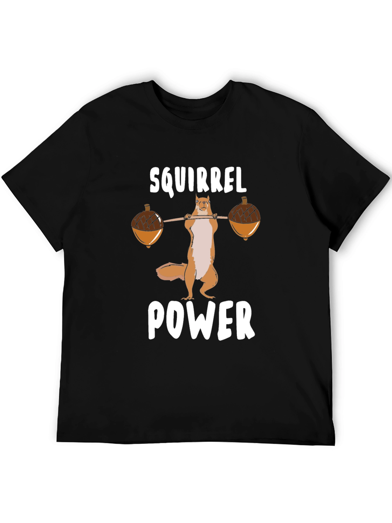 Black Squirrel Power T-Shirt - Funny Gym Workout Tee view 5
