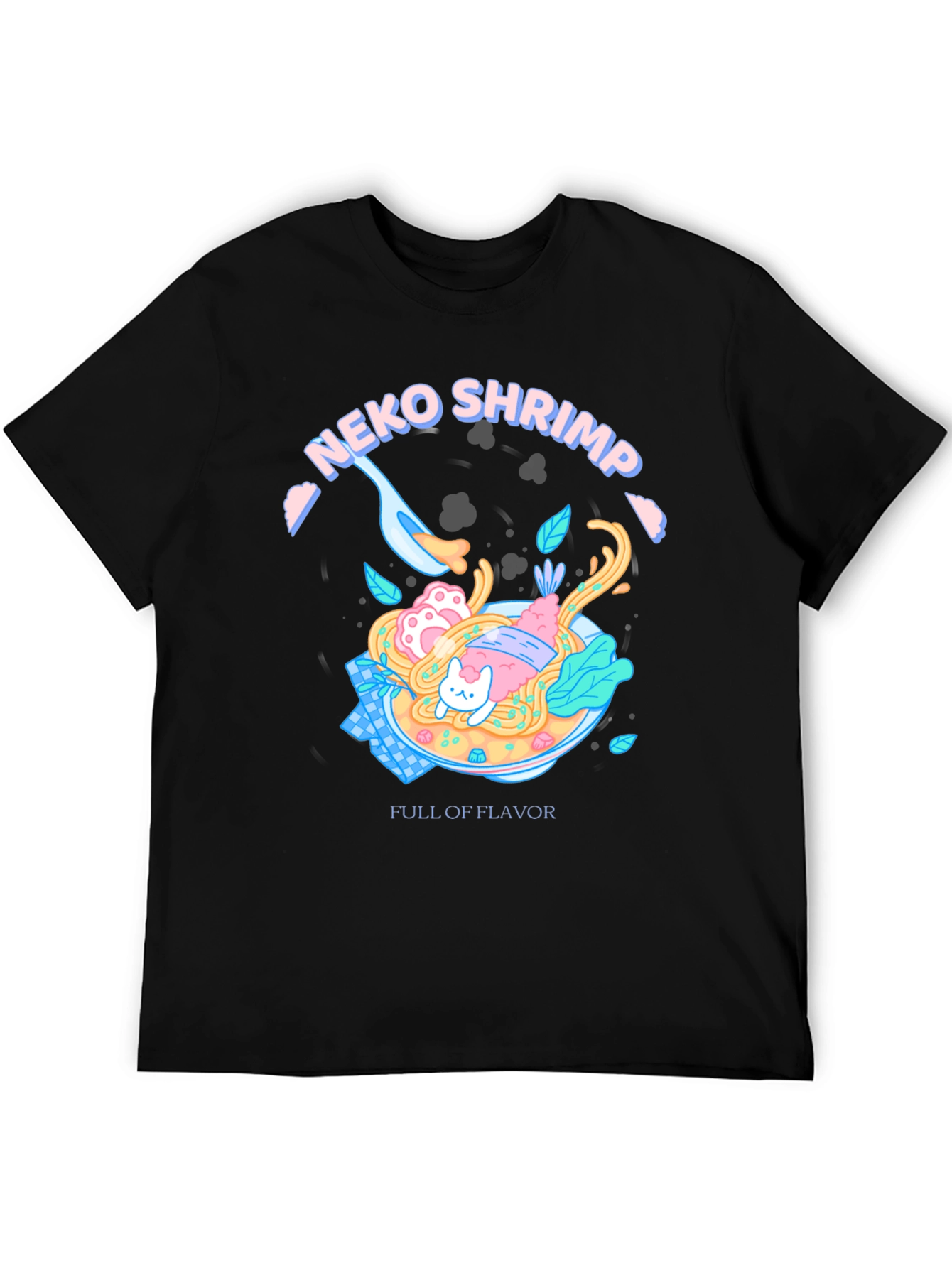 Neko Shrimp Ramen T-Shirt - Full of Flavor! - 5