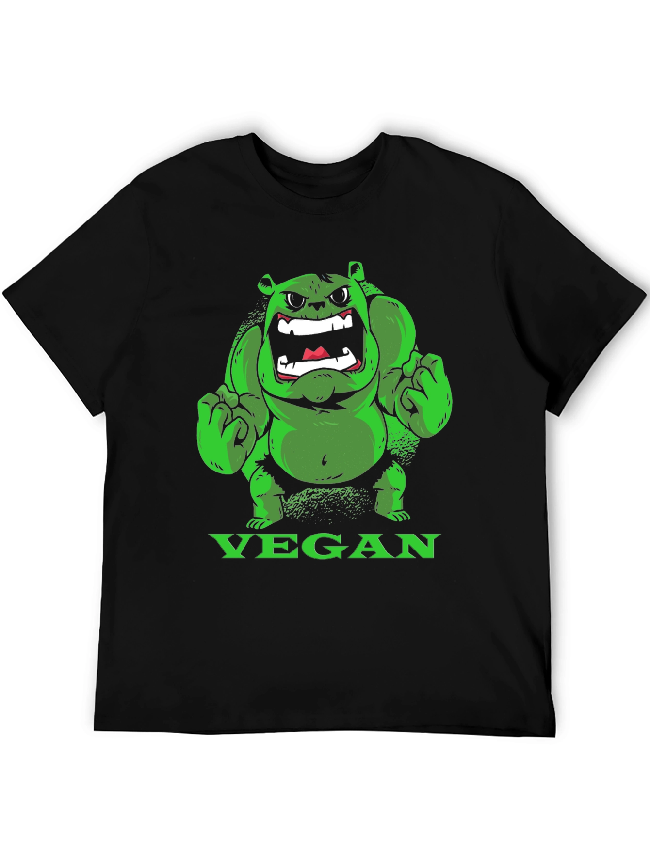 Vegan Hulk T-Shirt - Green Monster Tee - 5