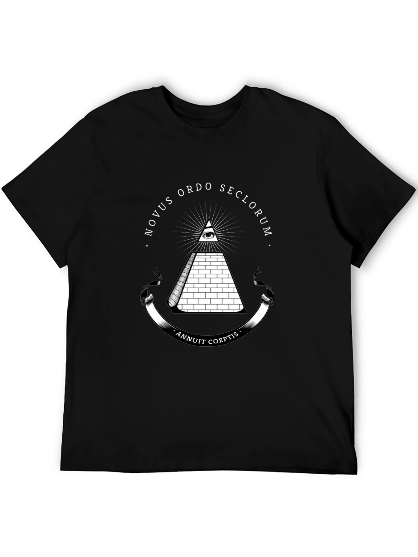 Black Novus Ordo Seclorum Graphic T-Shirt view 5
