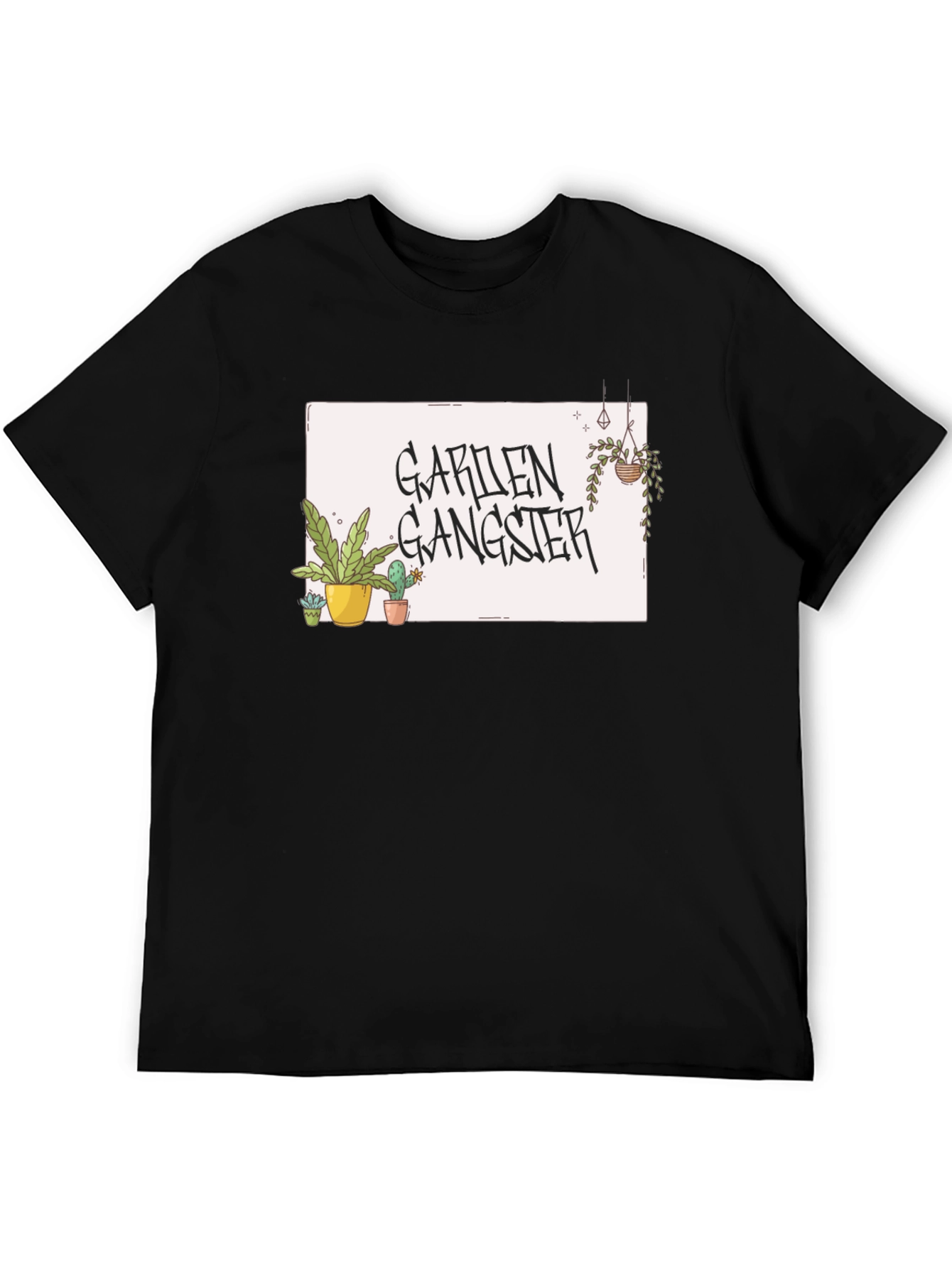 Black Garden Gangster Black T-Shirt view 5