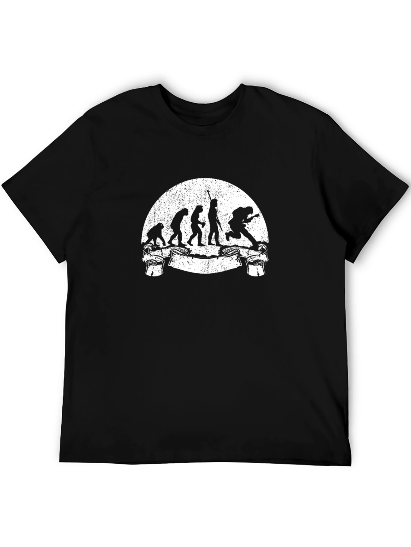 Black Evolution of Rock T-Shirt view 5