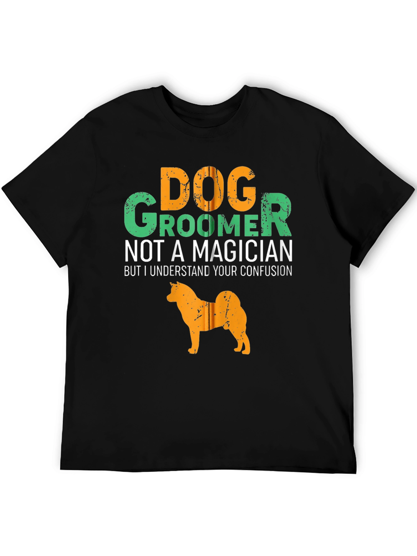 Black Dog Groomer T-Shirt - Not a Magician Tee view 5