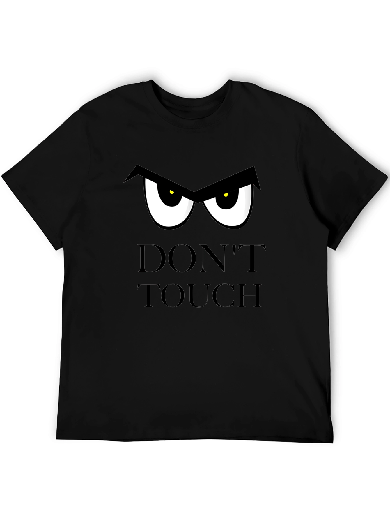 Black Don't Touch T-Shirt: Funny Graphic Tee view 5