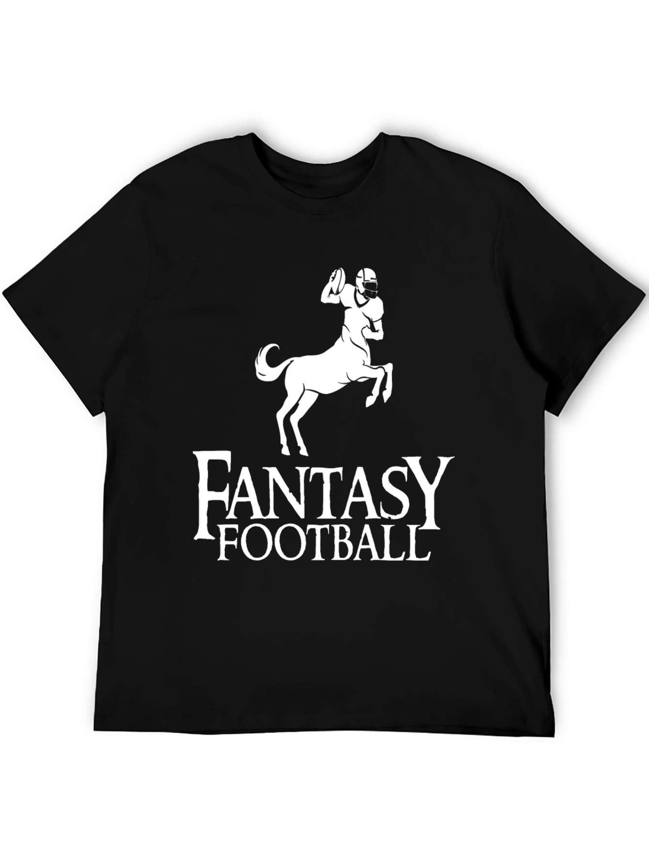 Black Fantasy Football Centaur T-Shirt view 5