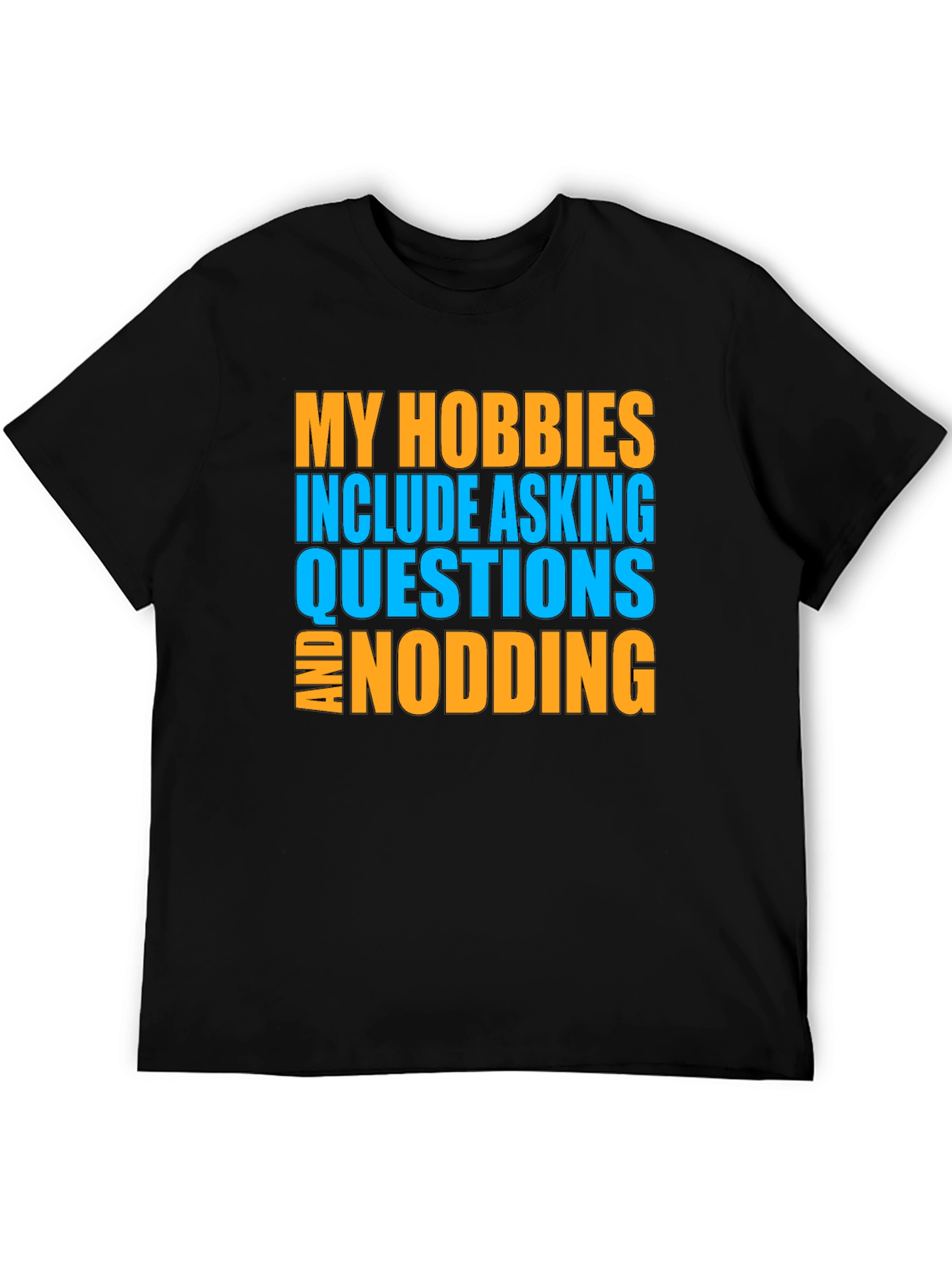 Black Humorous Hobbies Graphic T-Shirt view 5