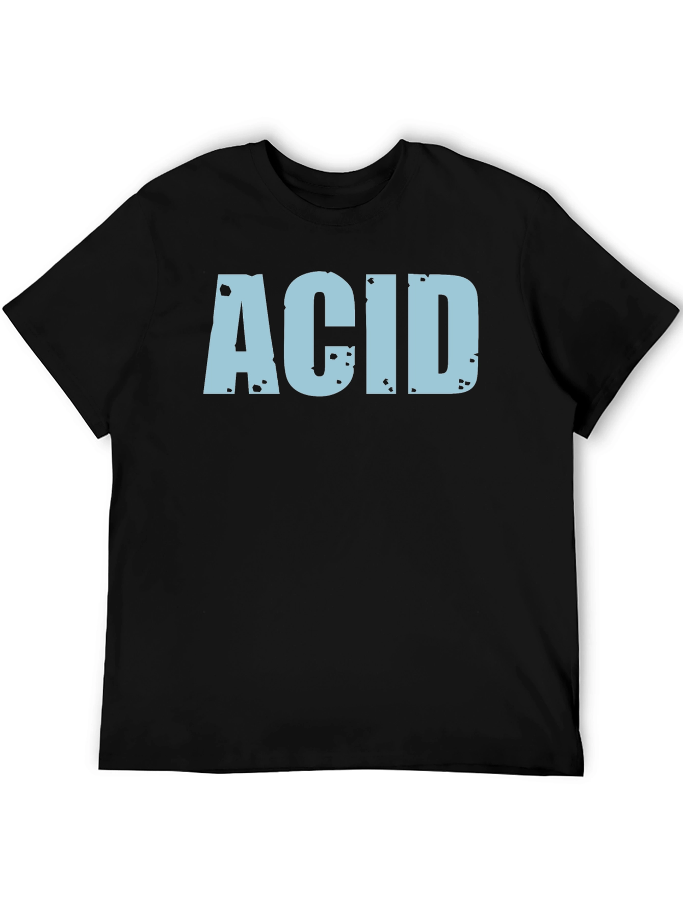 Black ACID Graphic Tee - Distressed Print view 5