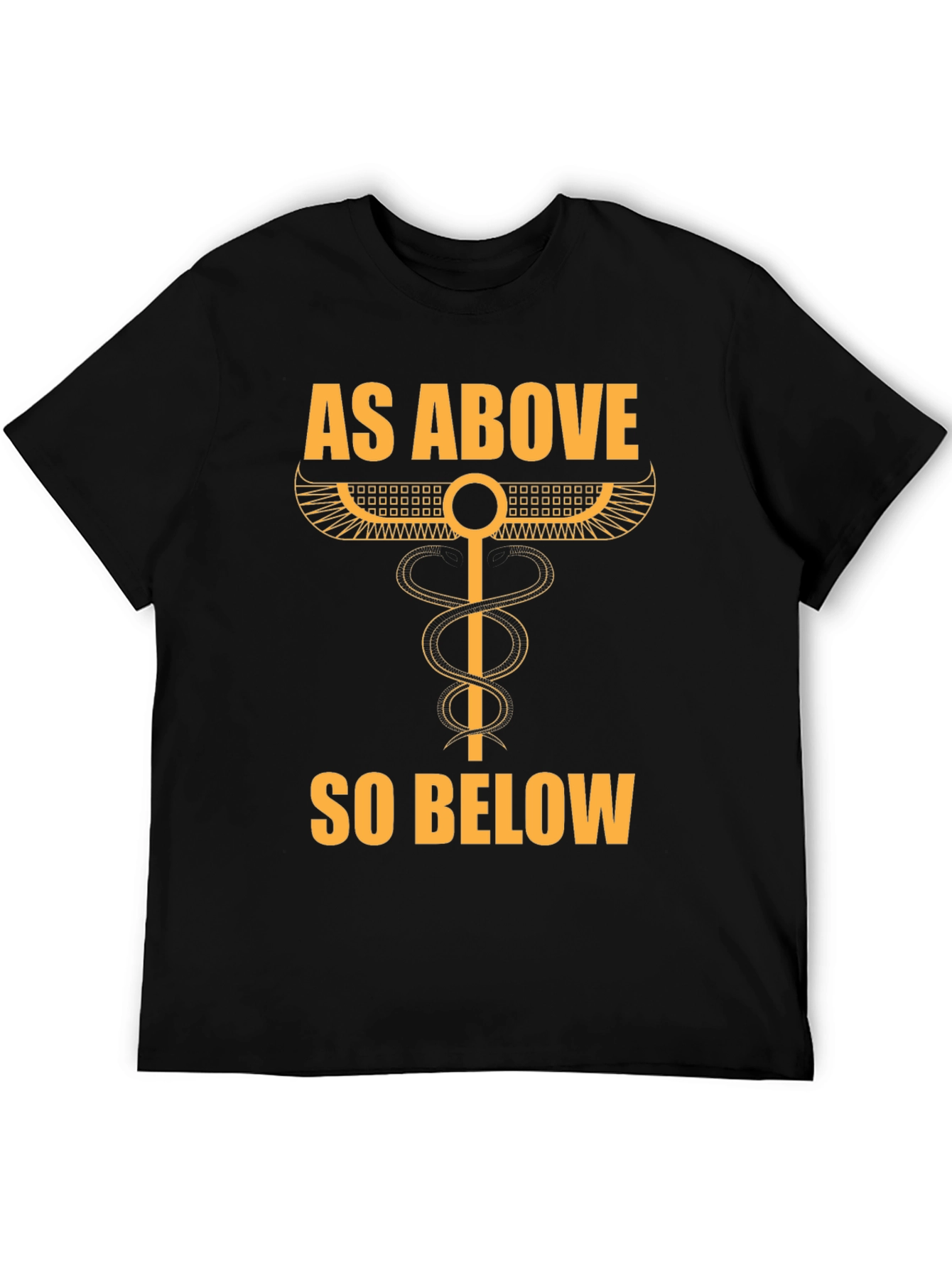 Black As Above So Below Occult T-Shirt view 5