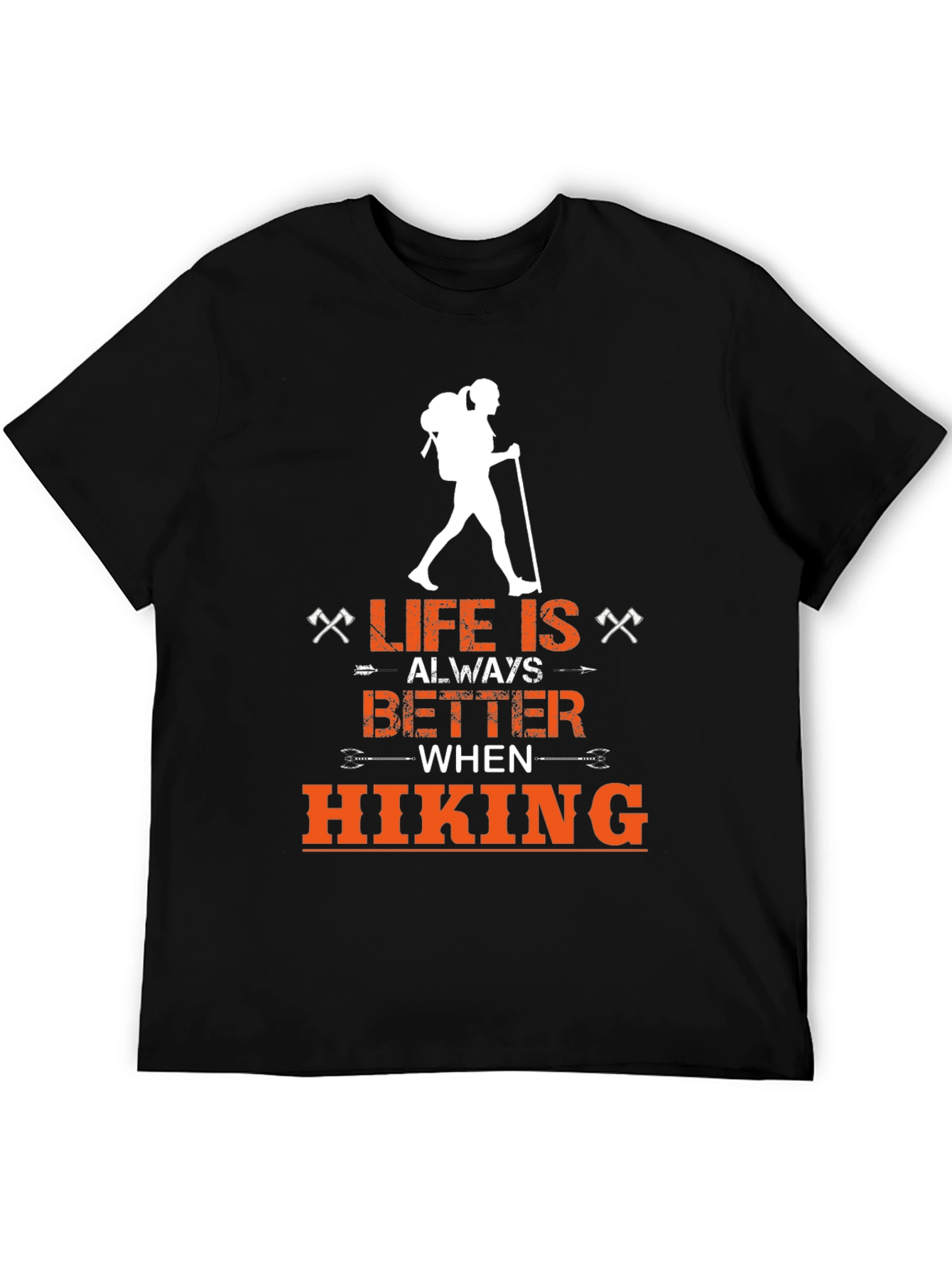 Black Life is Better Hiking Graphic Tee view 5