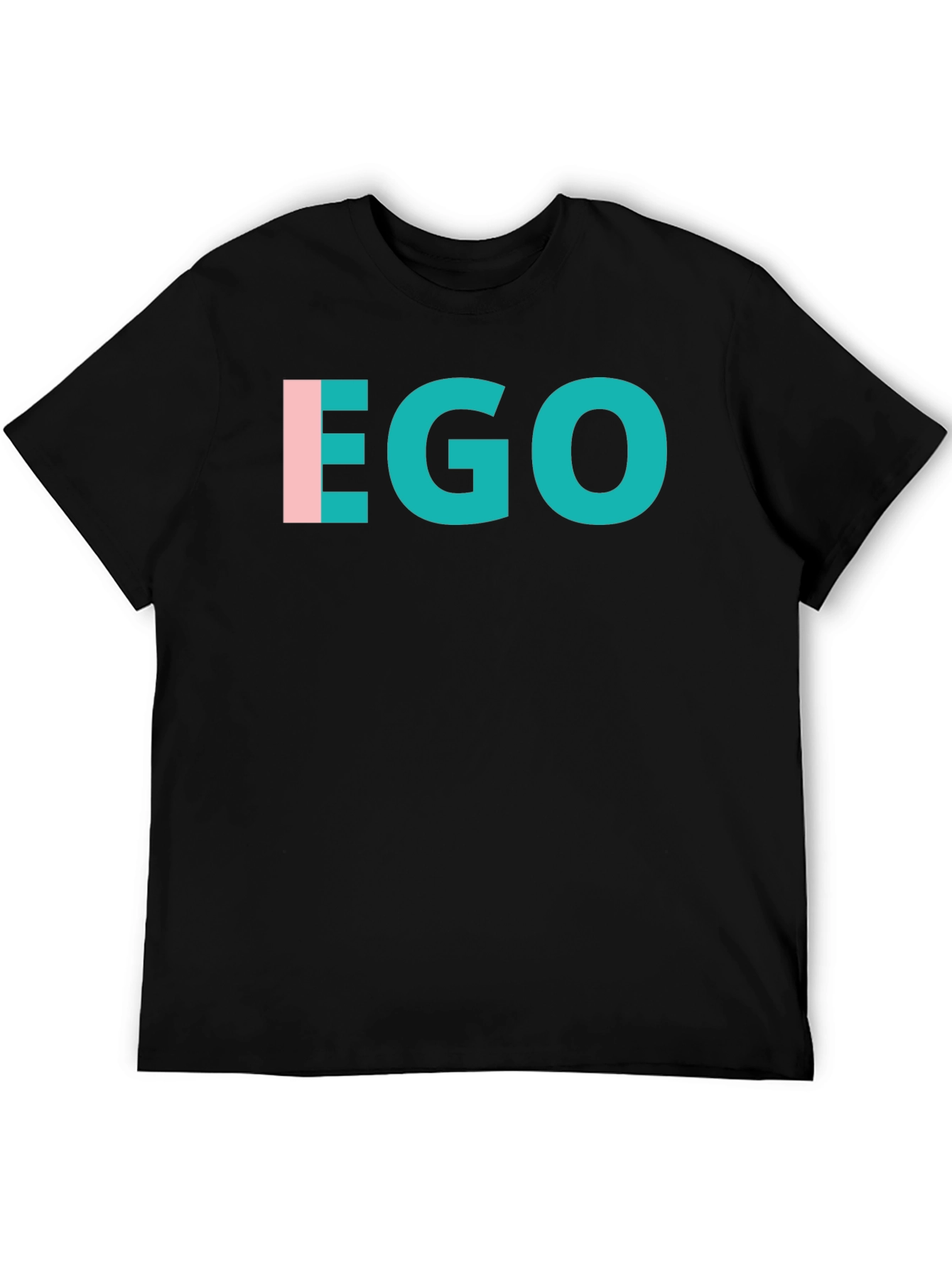 Black EGO Graphic T-Shirt - Modern Statement Tee view 5