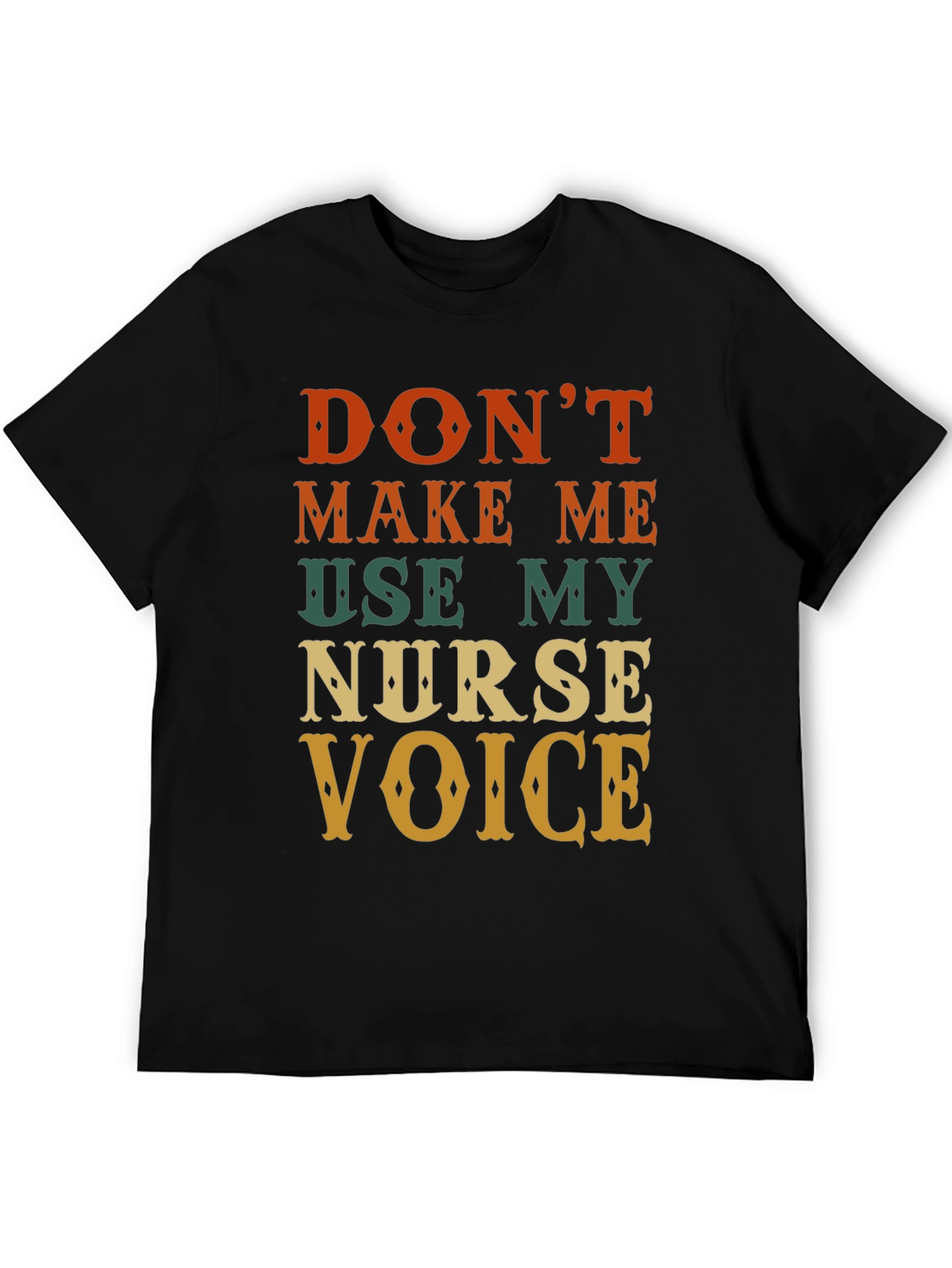 Black Nurse Voice T-Shirt - Funny Novelty Tee view 5