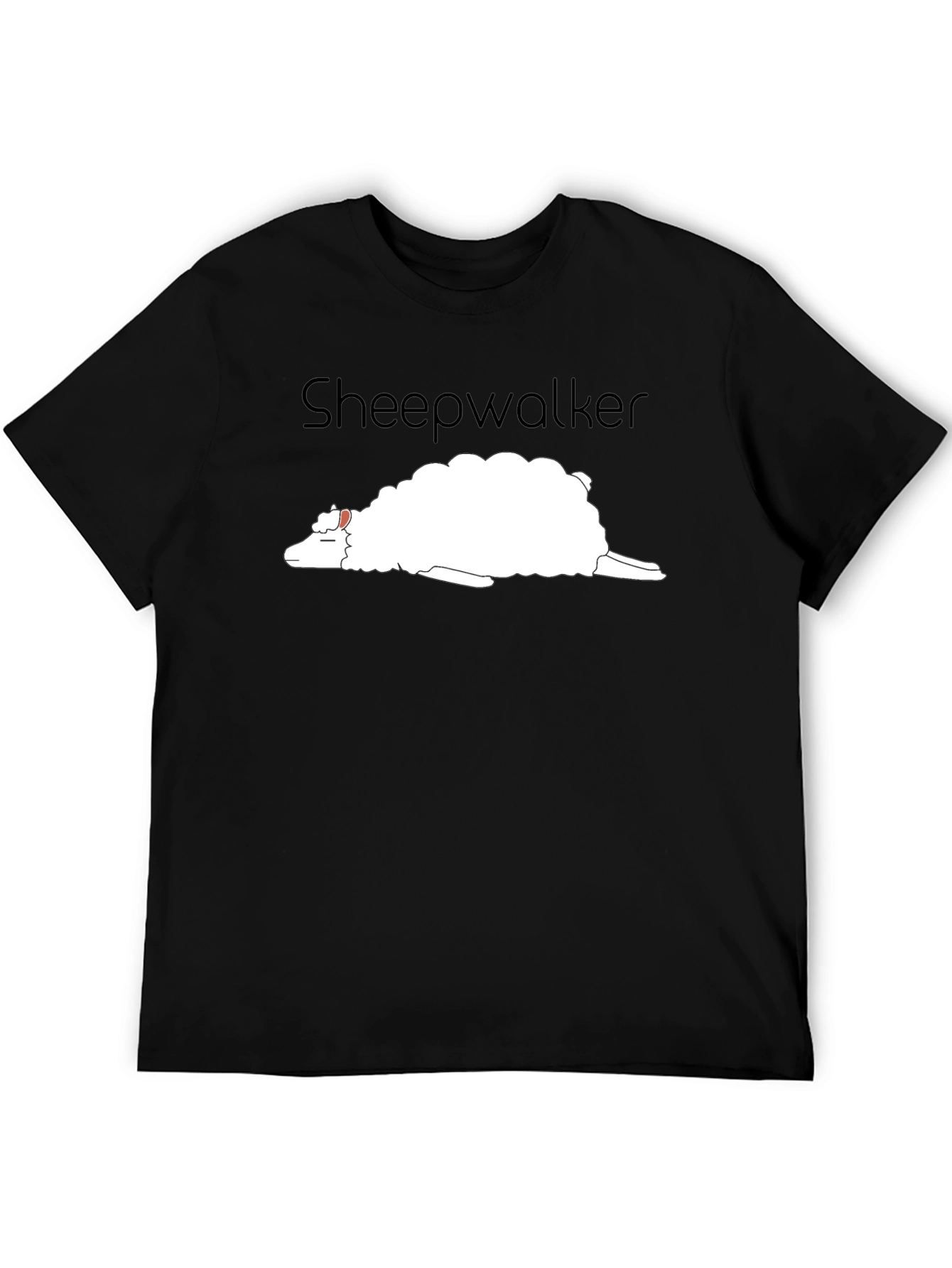 Black Sheepwalker Black T-Shirt - Funny Graphic Tee view 5