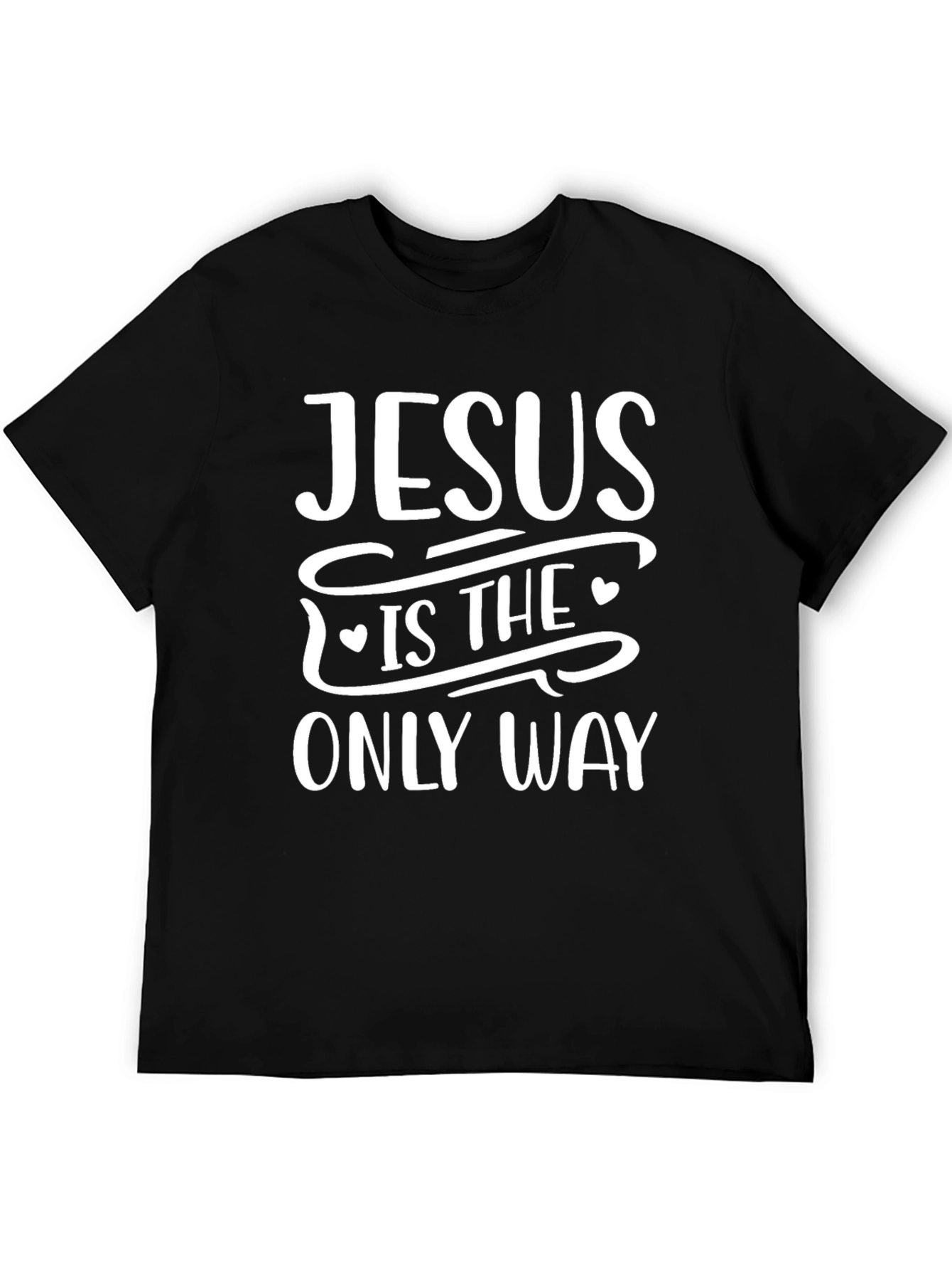 Black Jesus Is The Only Way Graphic Tee - Black view 5
