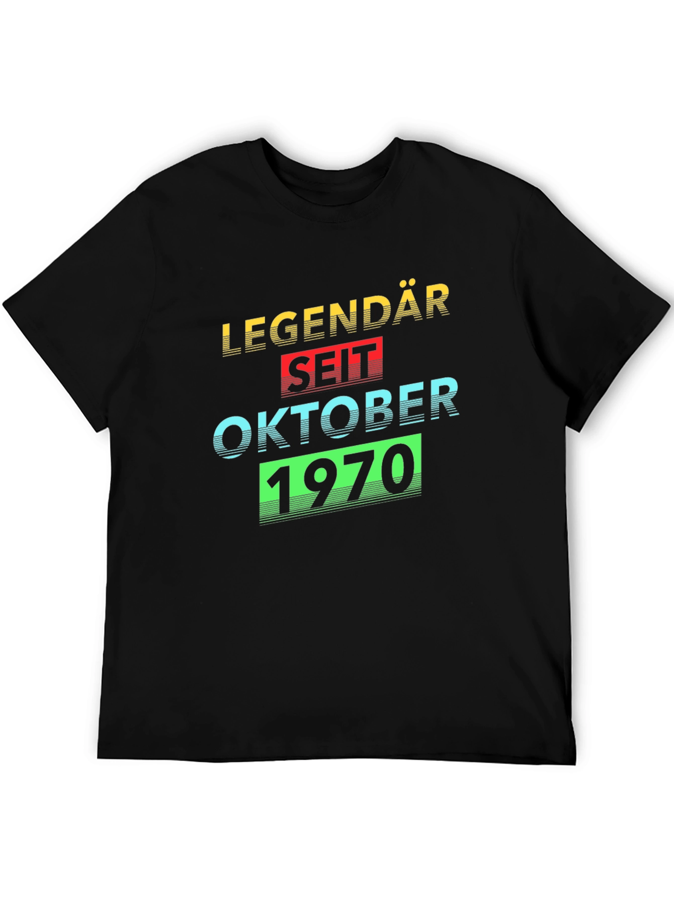 Black Legendary Since October 1970 Graphic T-Shirt view 5