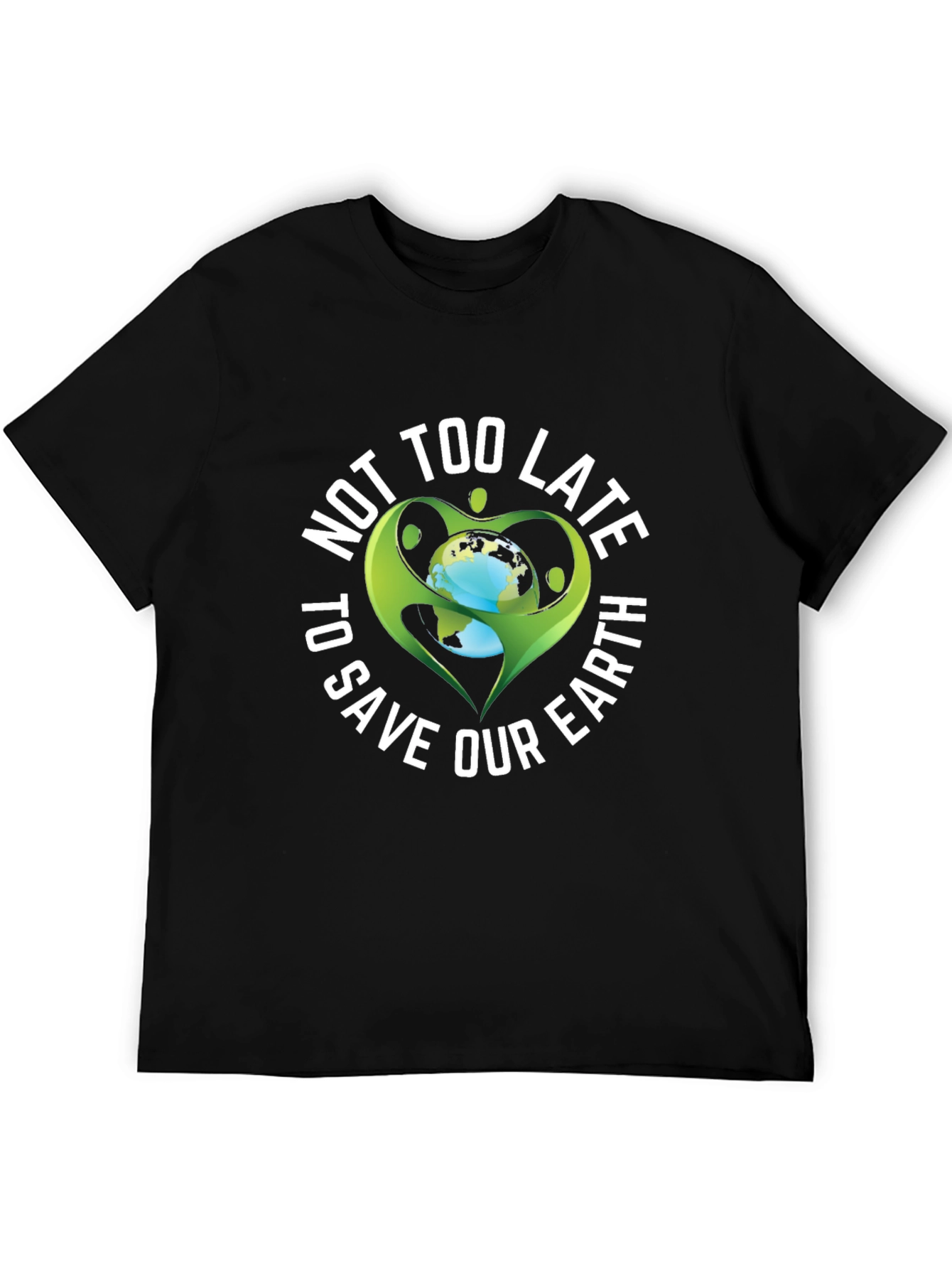 Black Save Our Earth Graphic Tee - Black view 5
