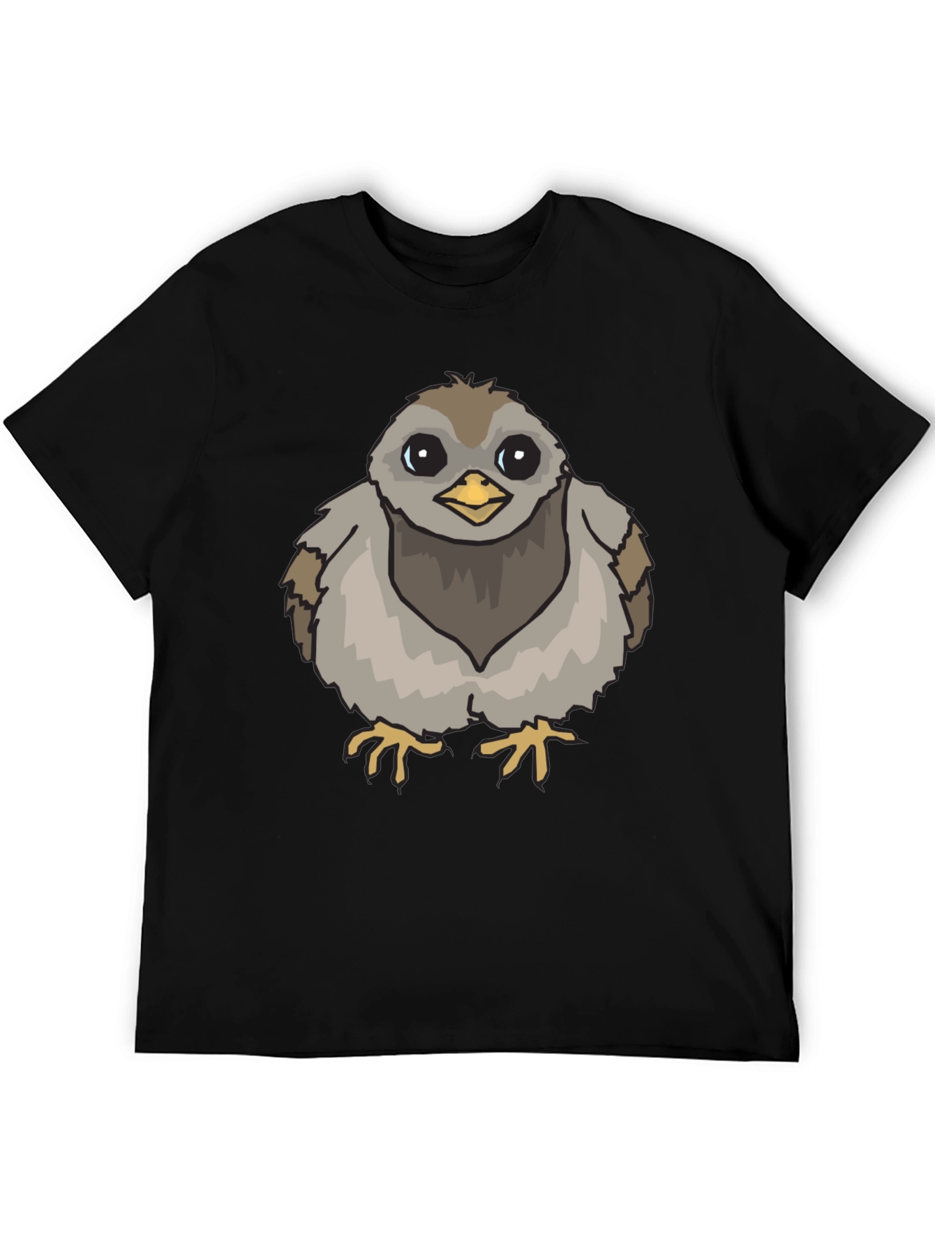 Black Cute Chick Graphic Tee - Soft Cotton T-Shirt view 5