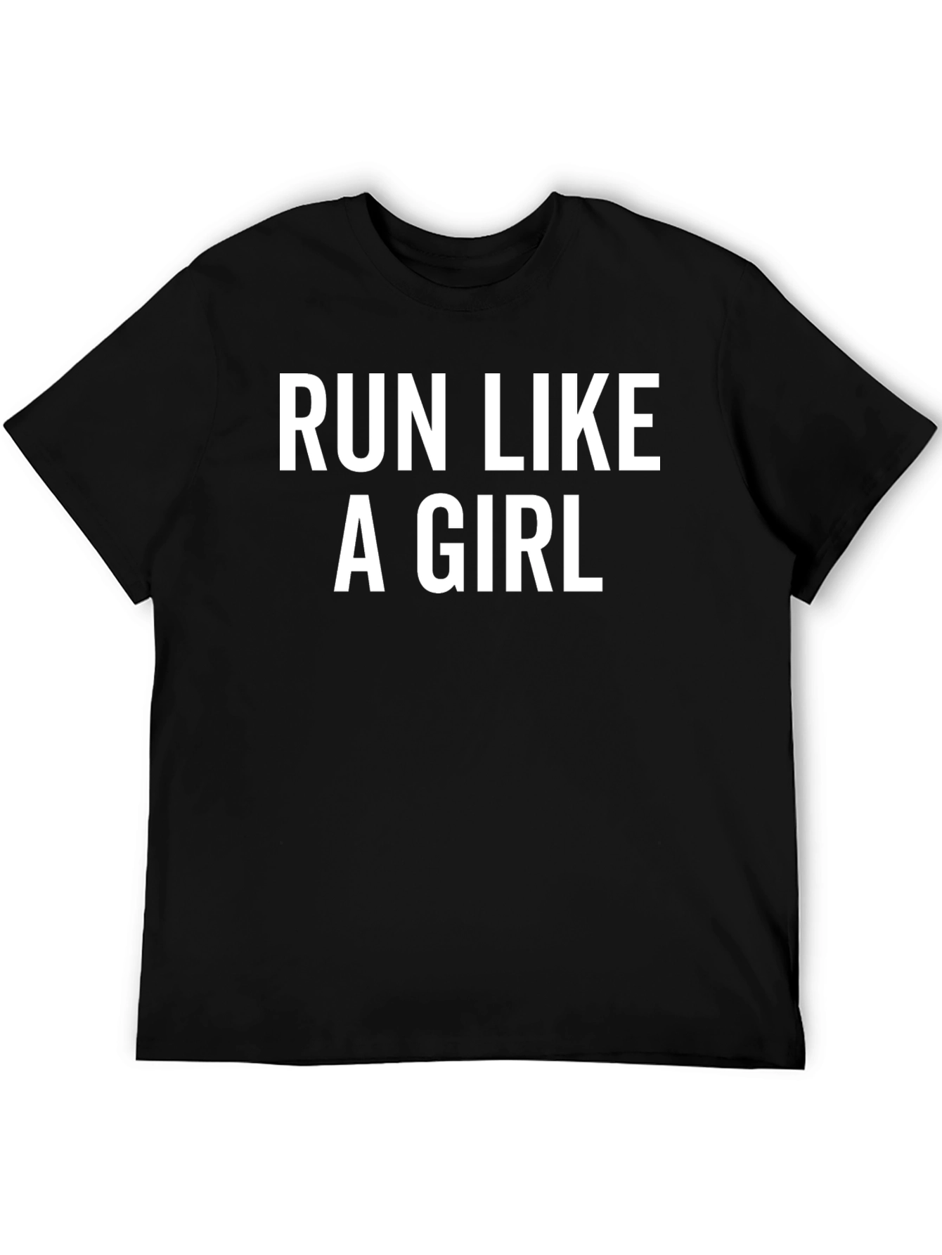 Black Run Like A Girl Graphic Tee view 5