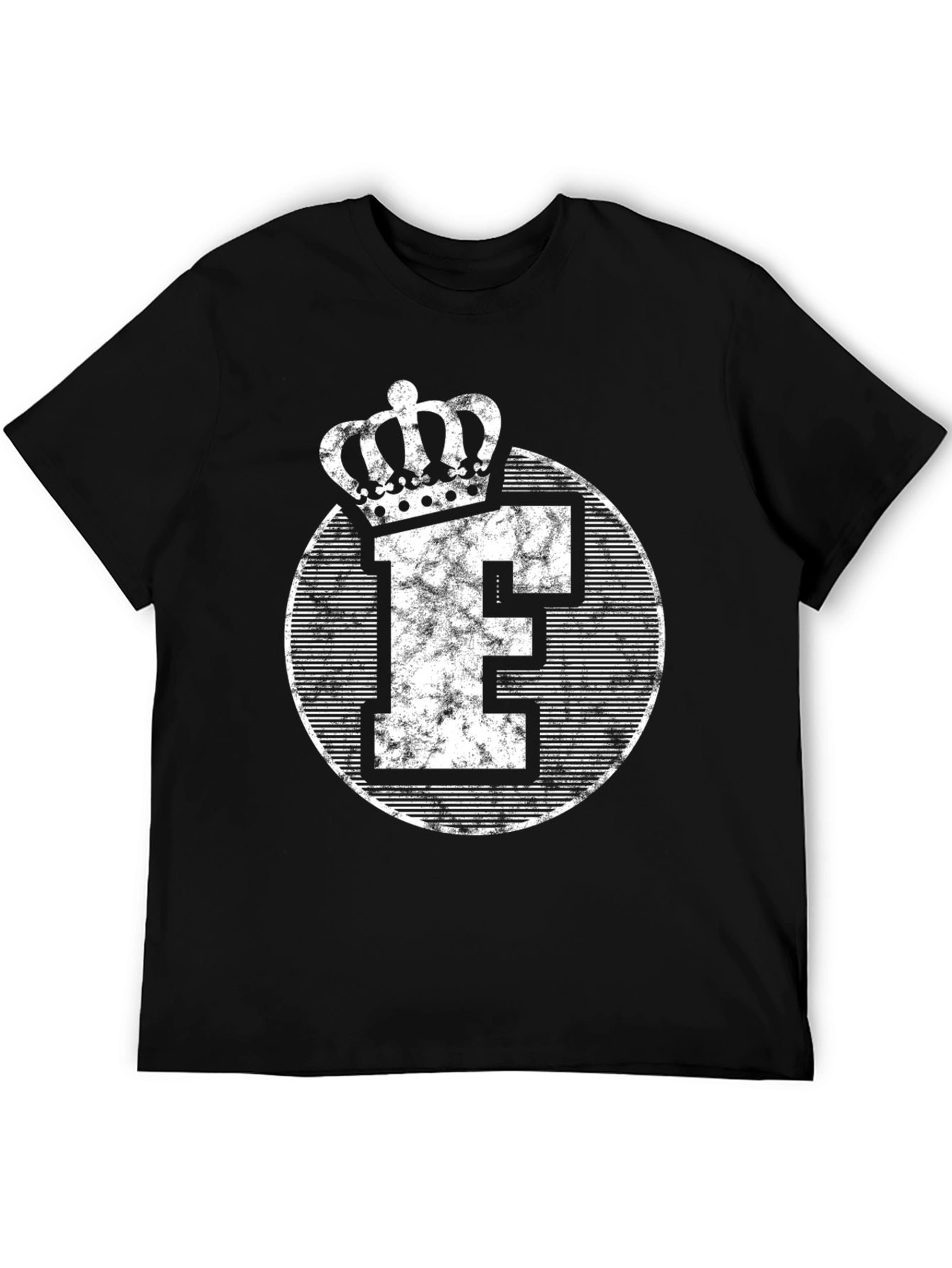 Black King Letter F Crown Graphic Tee view 5