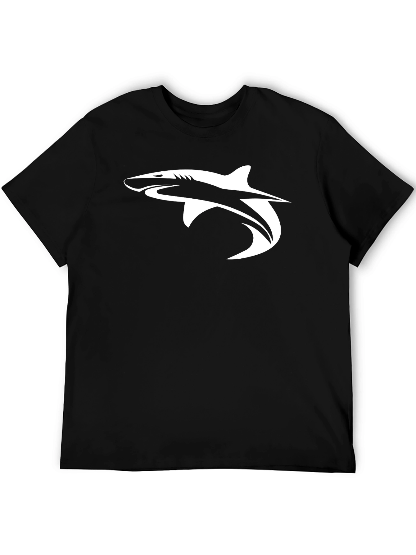 Black Shark Graphic Tee - Men's Black T-Shirt view 5