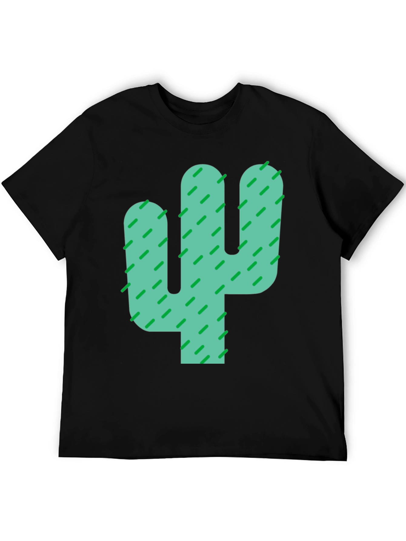 Black Cactus Graphic Black Tee - Stylish Desert Vibes view 5