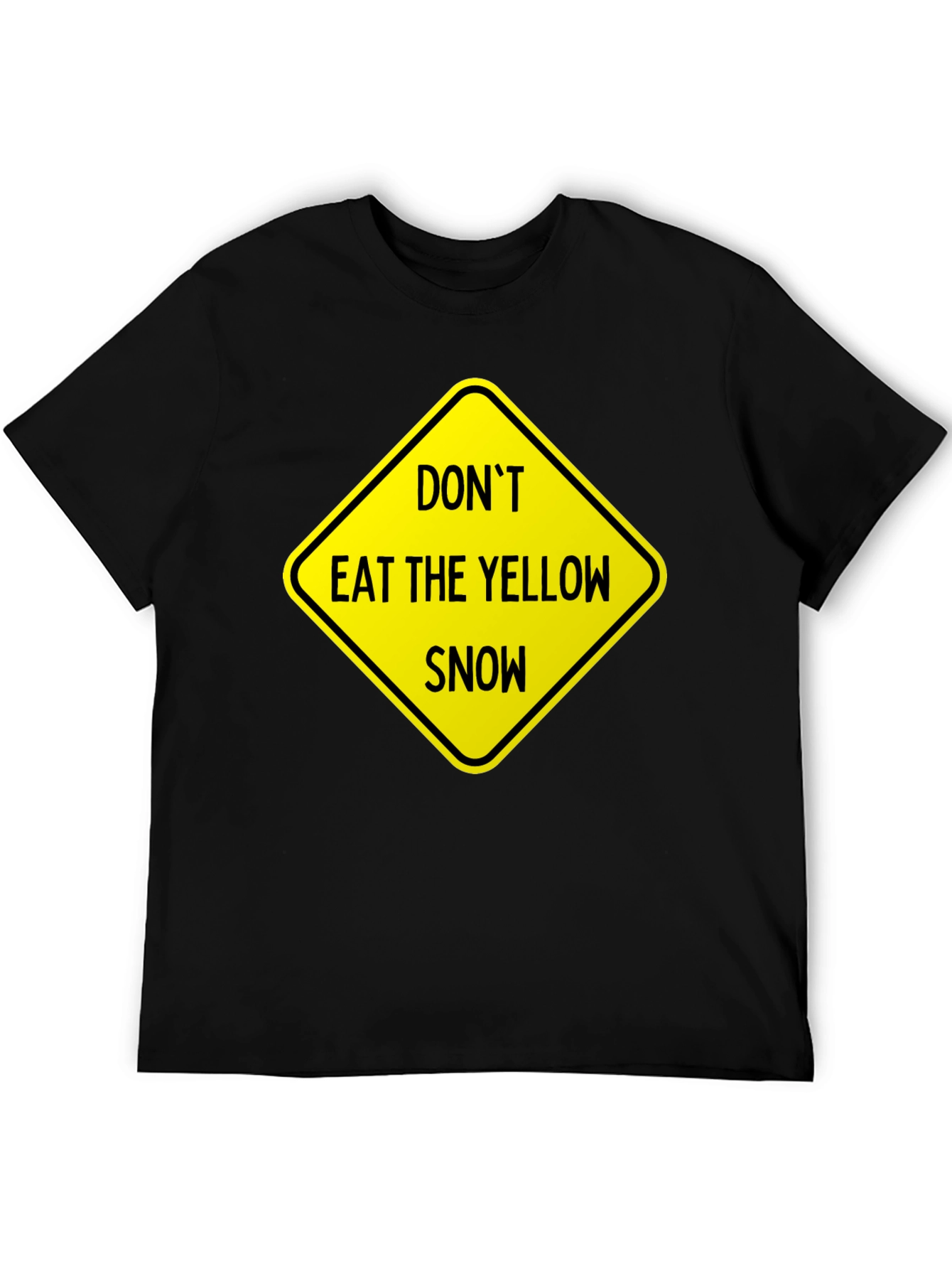 Black Don't Eat Yellow Snow Graphic Tee view 5