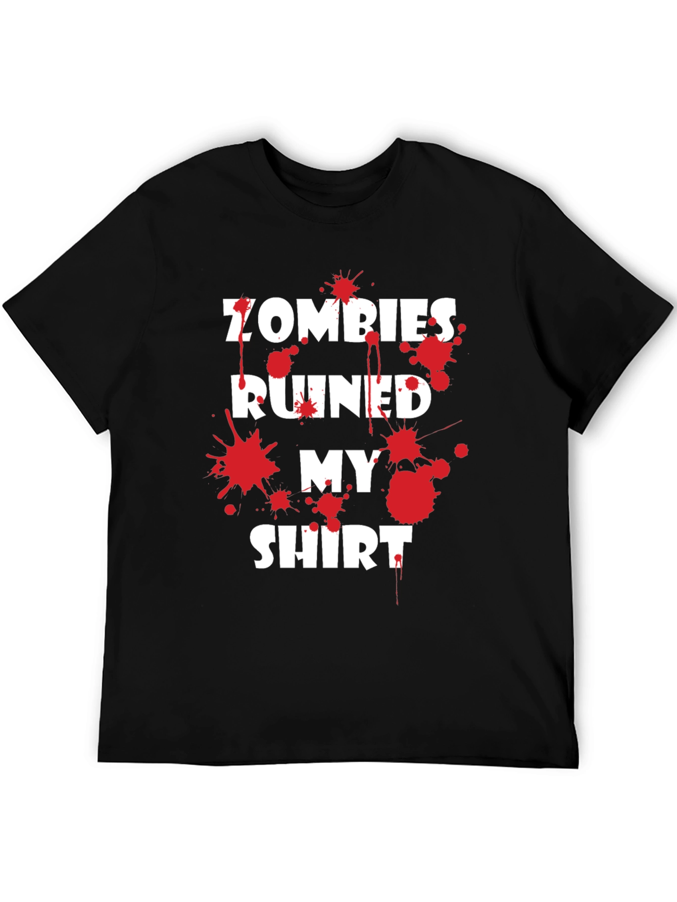 Black Zombies Ruined My Shirt Graphic Tee view 5