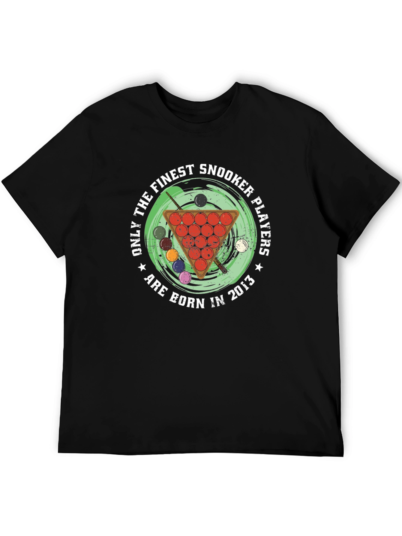 Black Finest Snooker Players Born in 2013 T-Shirt view 5