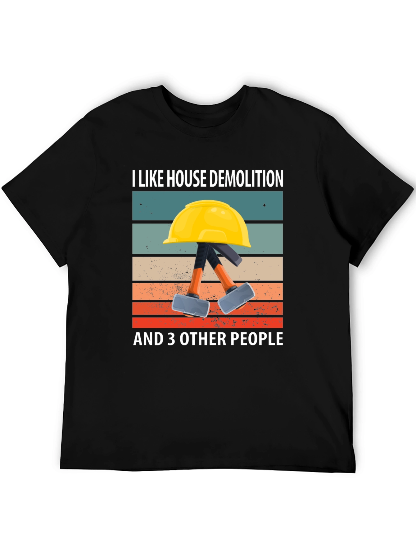 Black House Demolition T-Shirt - Funny Demolition Crew Tee view 5