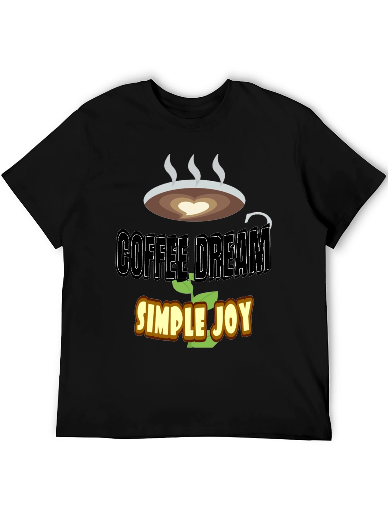 Black Coffee Dream T-Shirt - Simple Joy Graphic Tee view 5