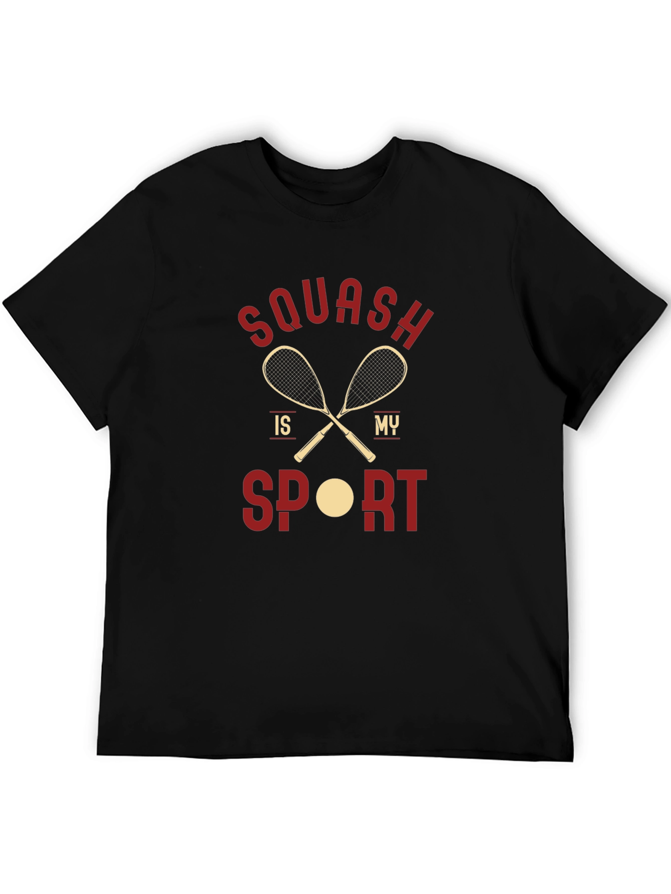 Black Squash is My Sport T-Shirt view 5