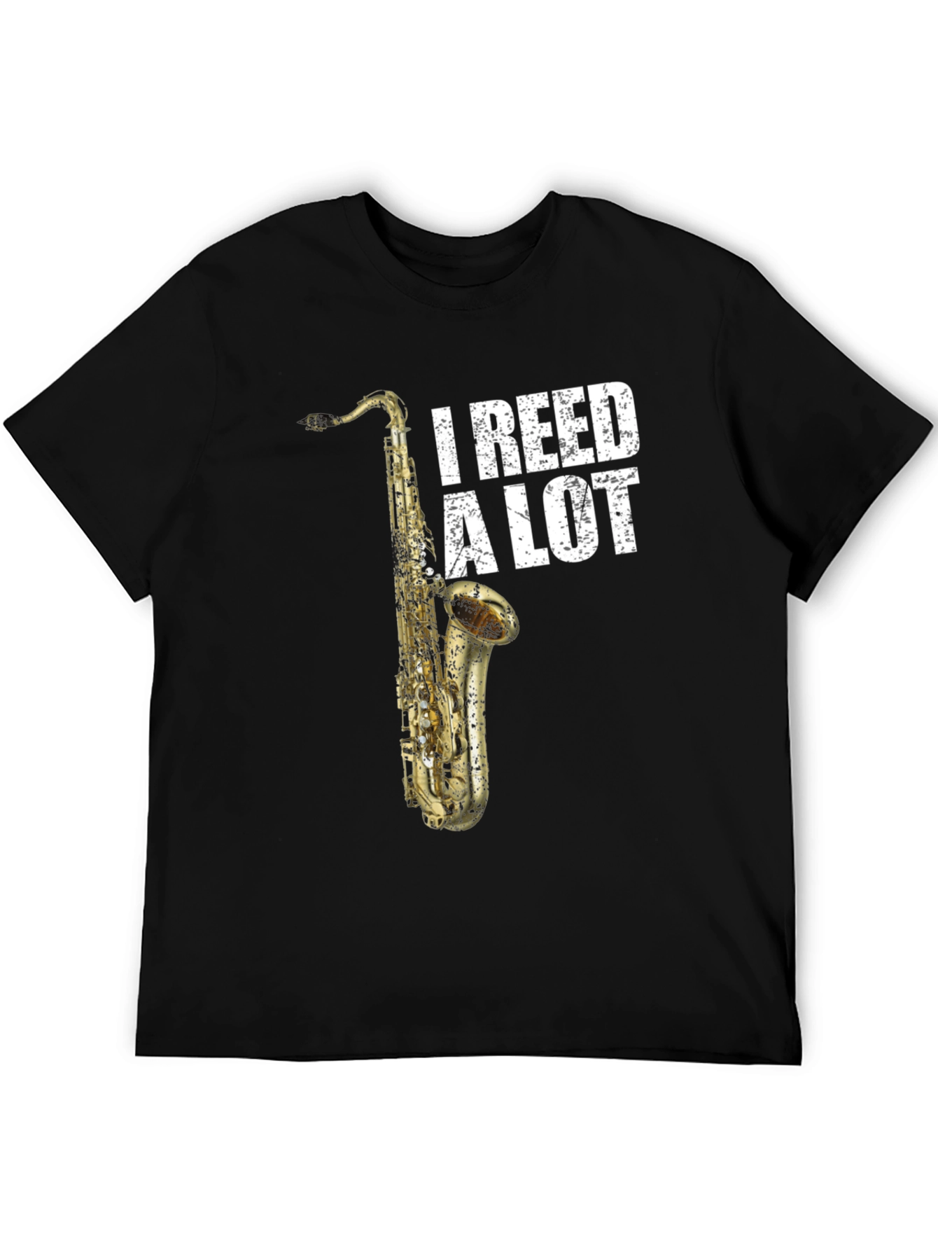 Black I Reed A Lot Saxophone Musician T-Shirt view 5