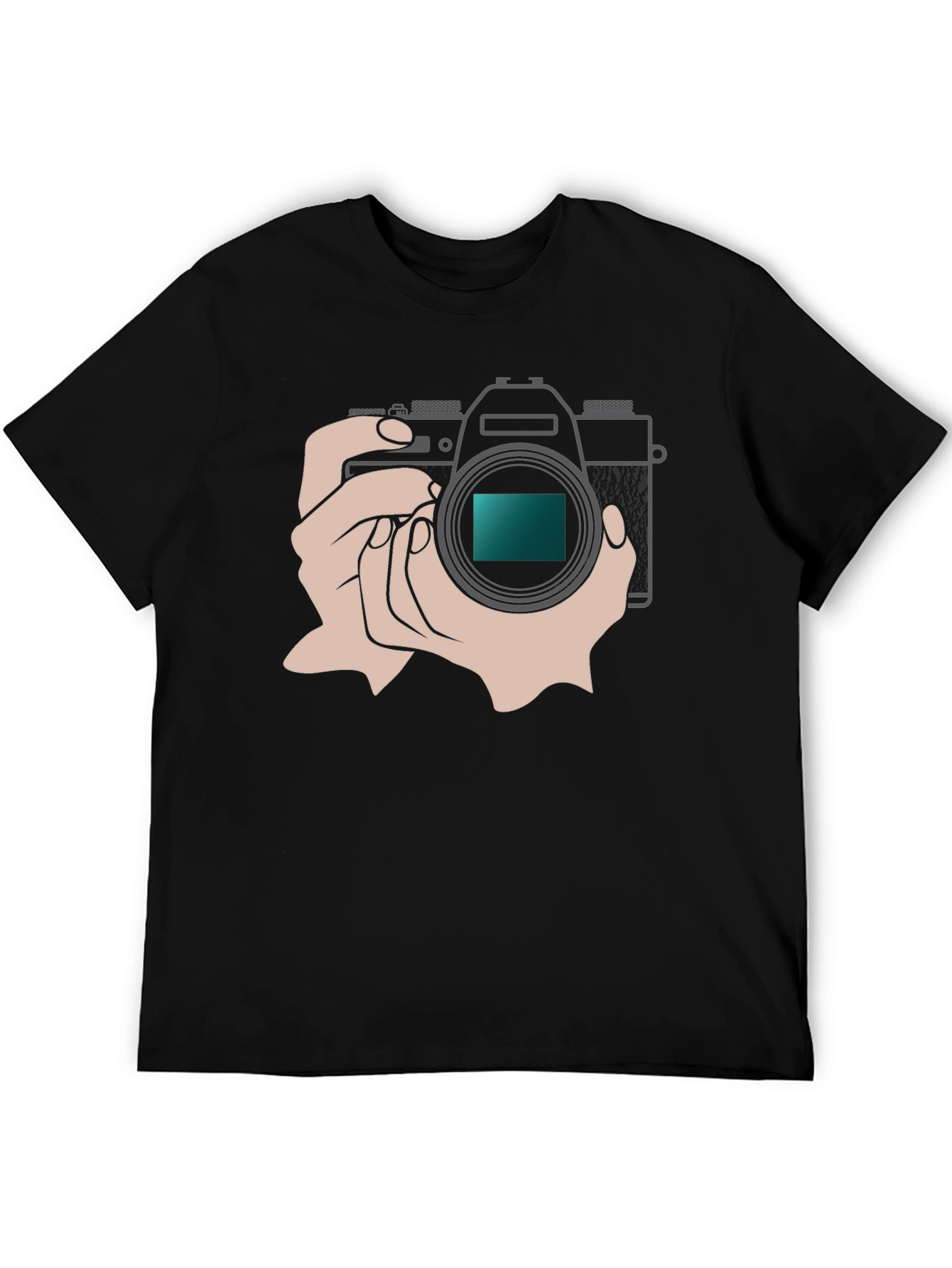 Black Camera Graphic T-Shirt - Photography Enthusiast Apparel view 5