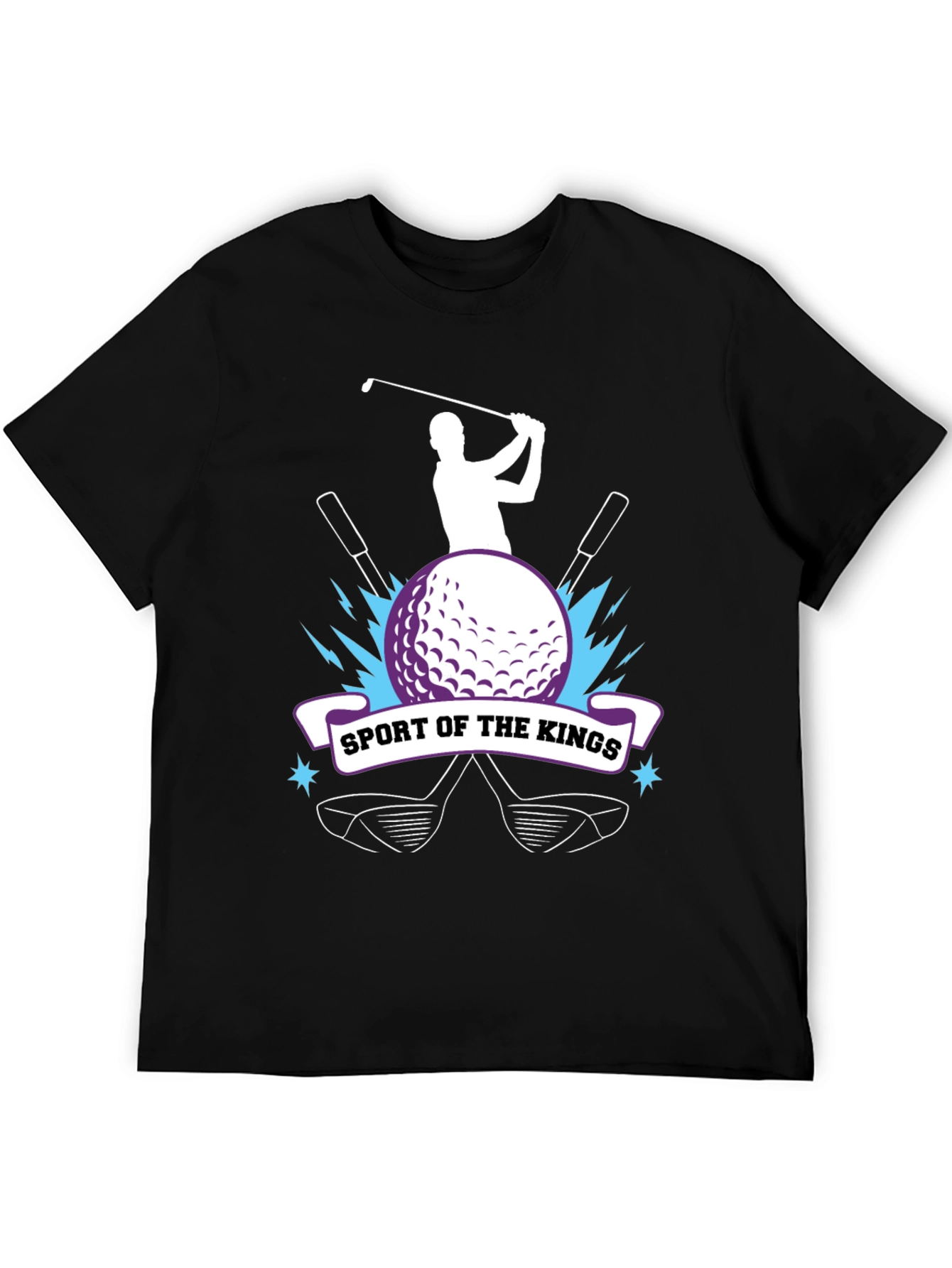 Black Golf Sport of Kings T-Shirt view 5