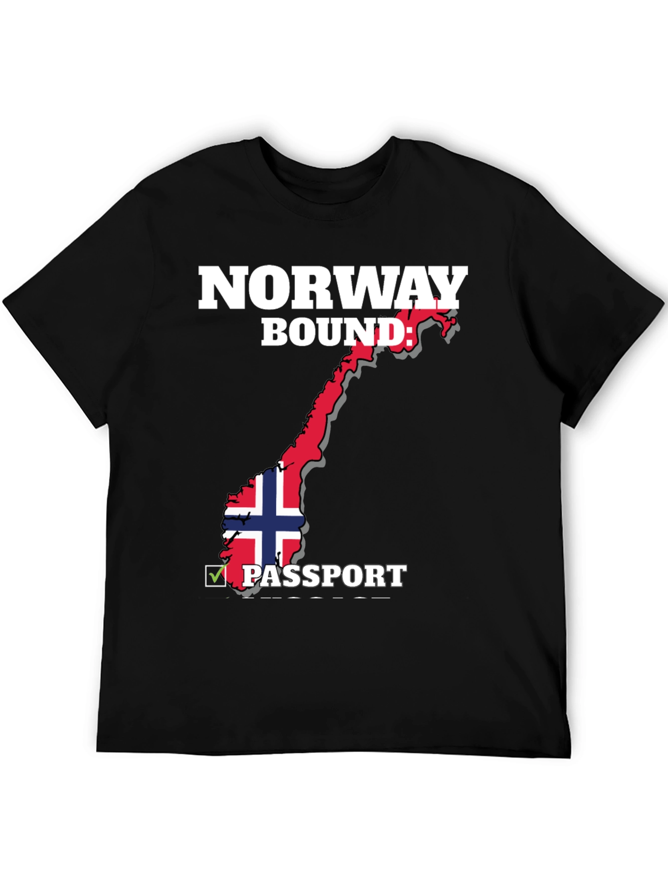 Norway Bound Passport T-Shirt - Black - 5