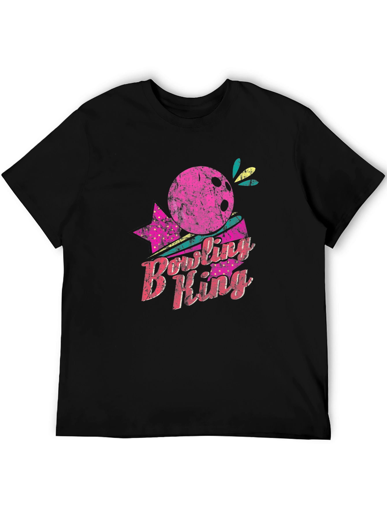 Black Bowling B King Graphic T-Shirt view 5