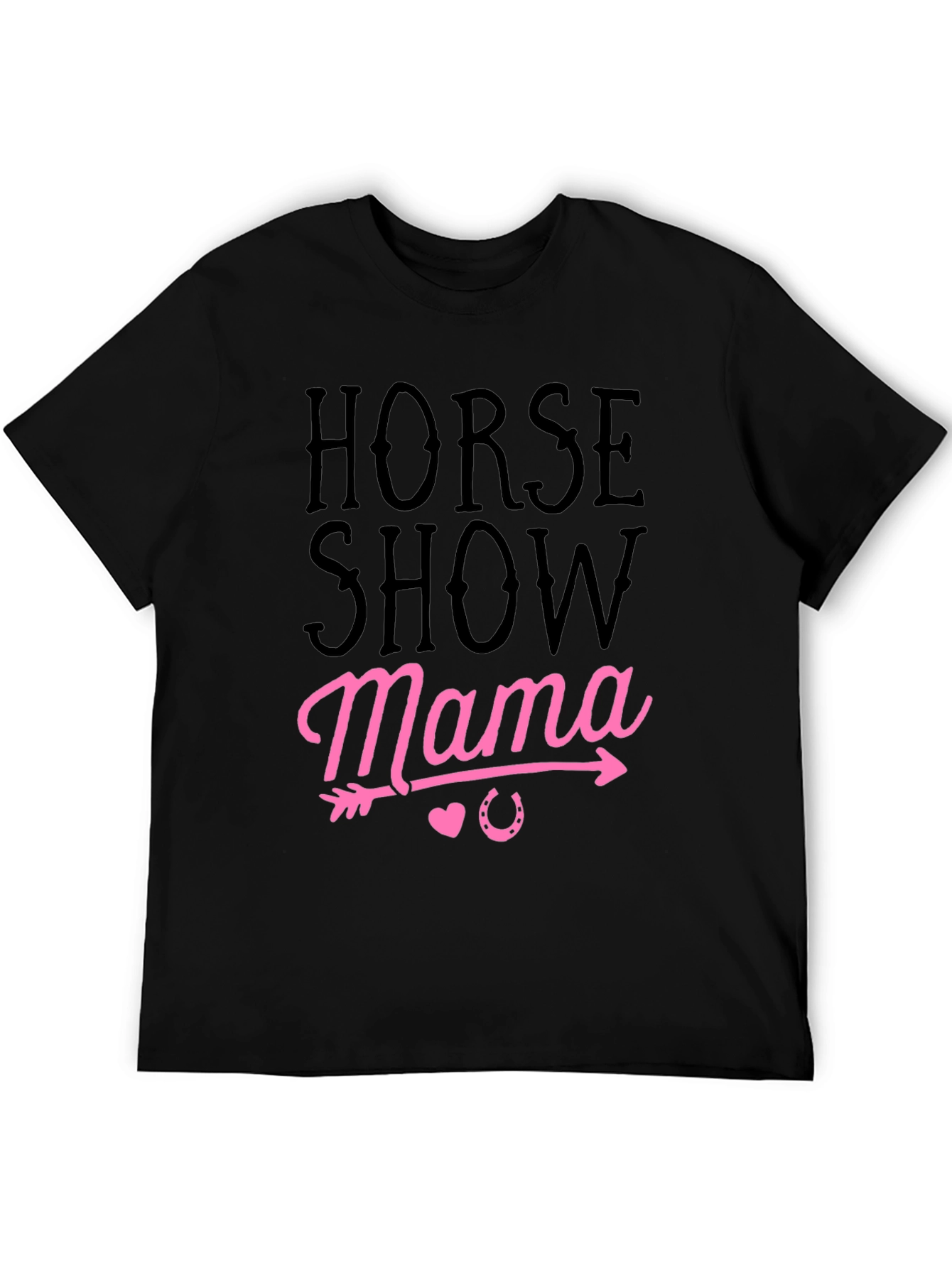 Horse Show Mama Black Graphic Tee - 5