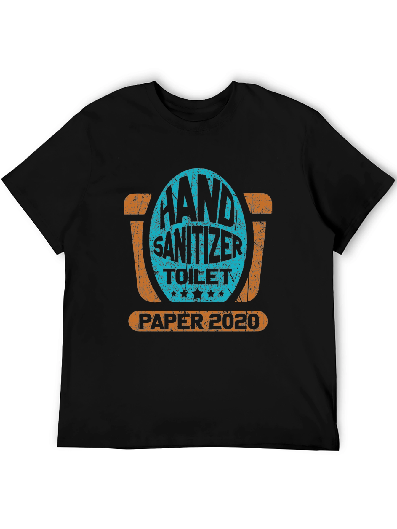 Black Hand Sanitizer Toilet Paper 2020 T-Shirt view 5