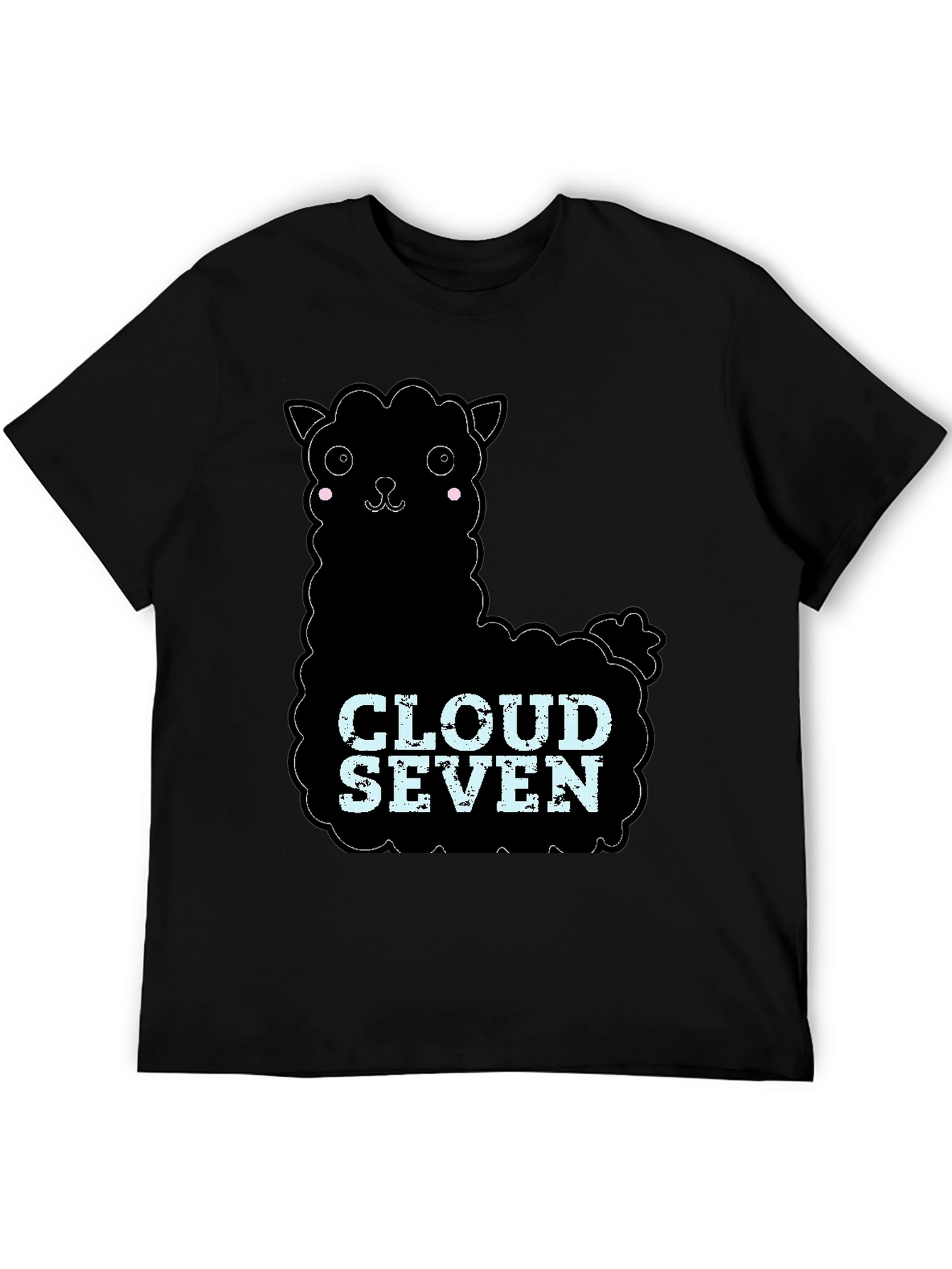 Black Cloud Seven Llama Graphic Tee view 5